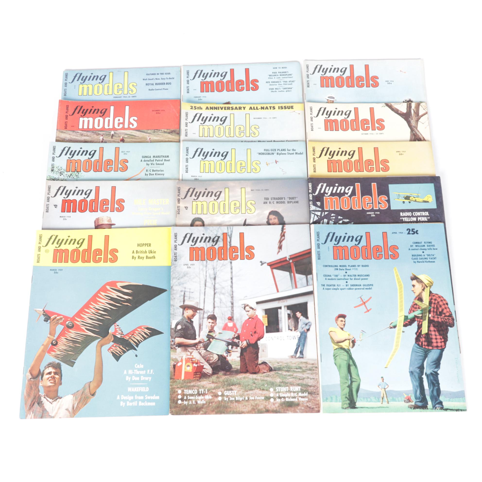 "Flying Models" Hobbyist Magazine Collection, Mid-20th Century