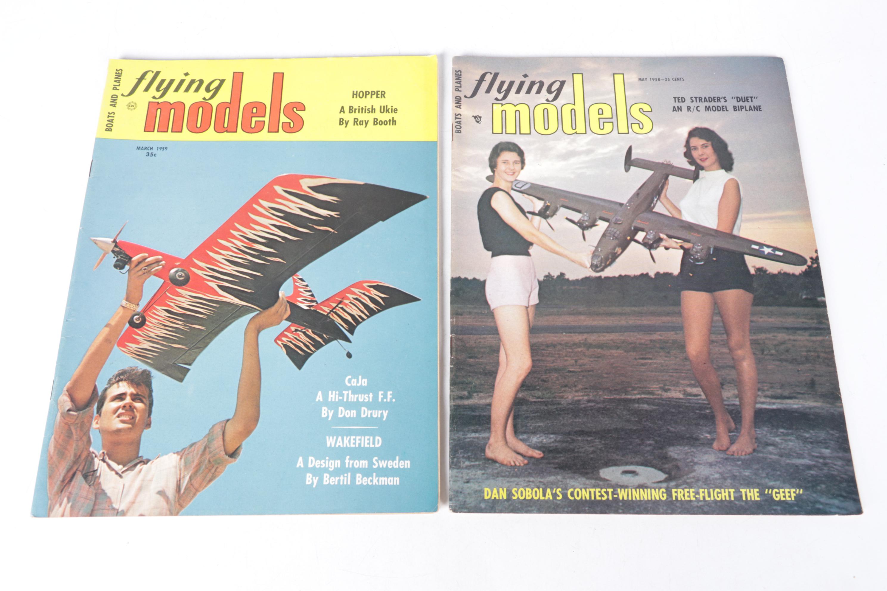 "Flying Models" Hobbyist Magazine Collection, Mid-20th Century