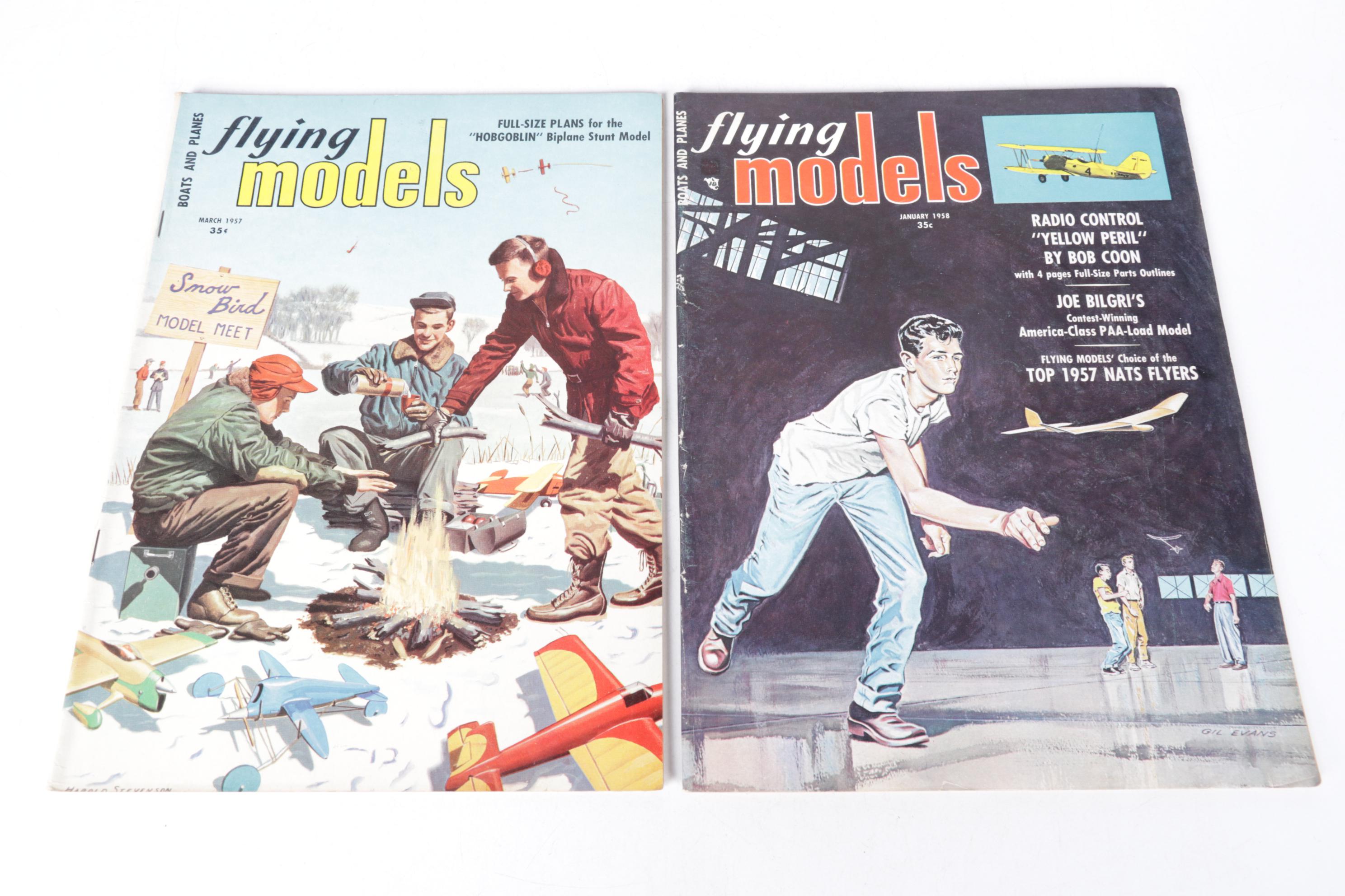 "Flying Models" Hobbyist Magazine Collection, Mid-20th Century
