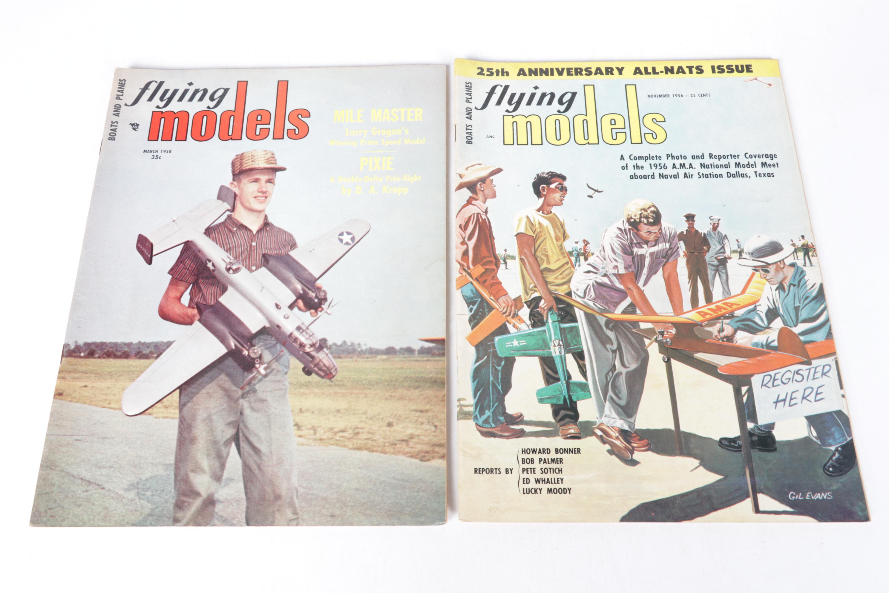 "Flying Models" Hobbyist Magazine Collection, Mid-20th Century