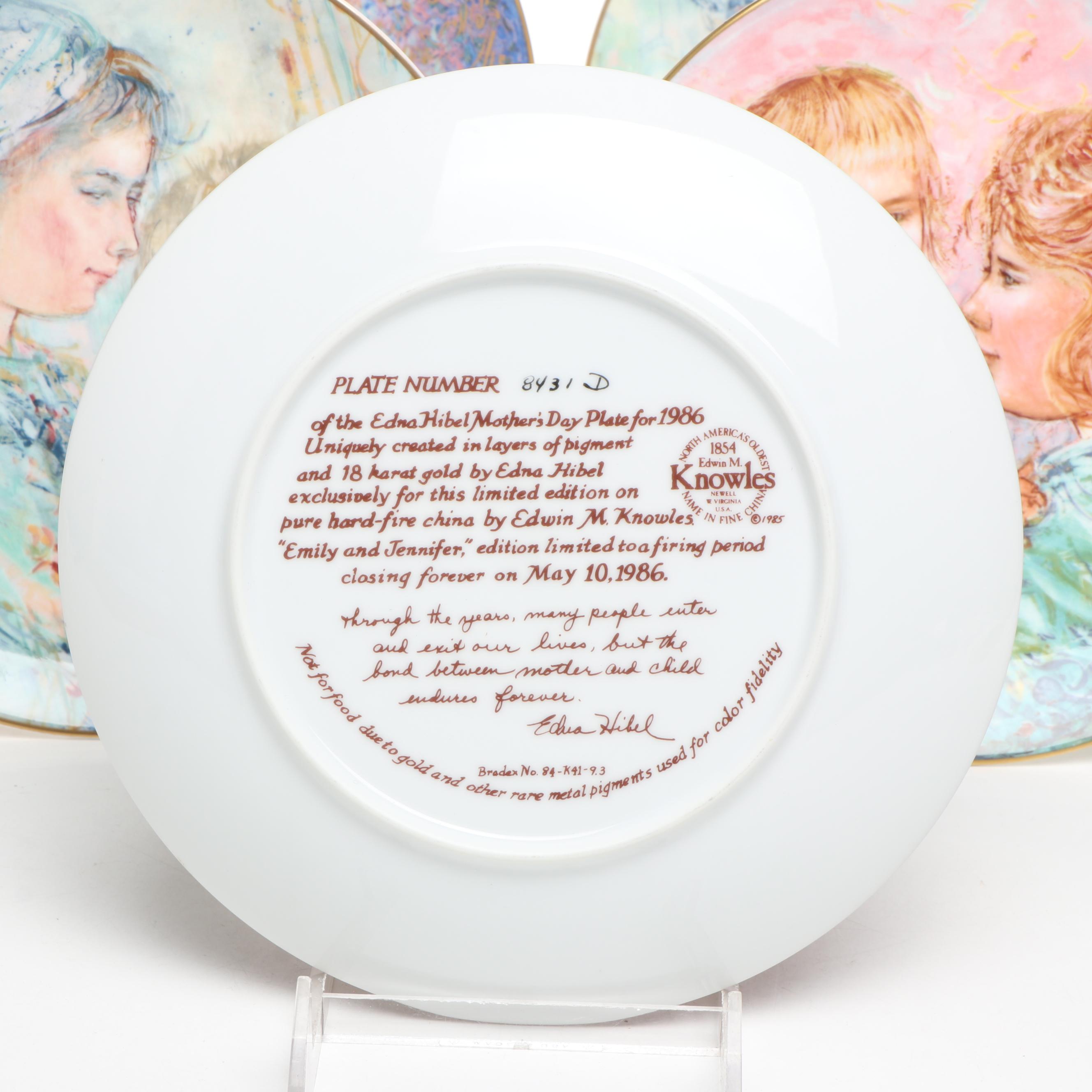Edna Hibel "Colette and Child" and More Mother's Day Series Porcelain Plates