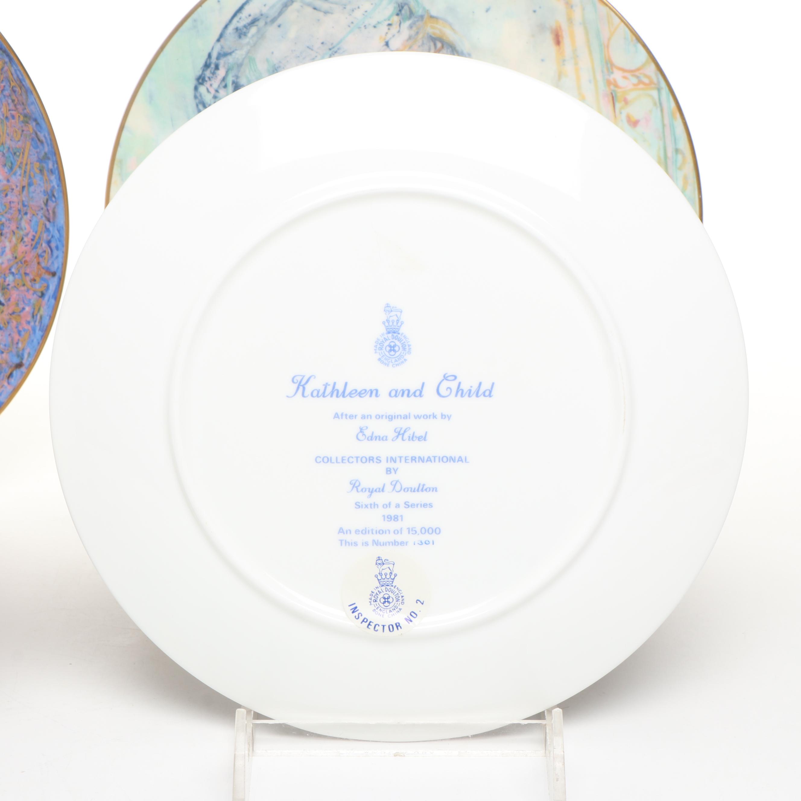 Edna Hibel "Colette and Child" and More Mother's Day Series Porcelain Plates