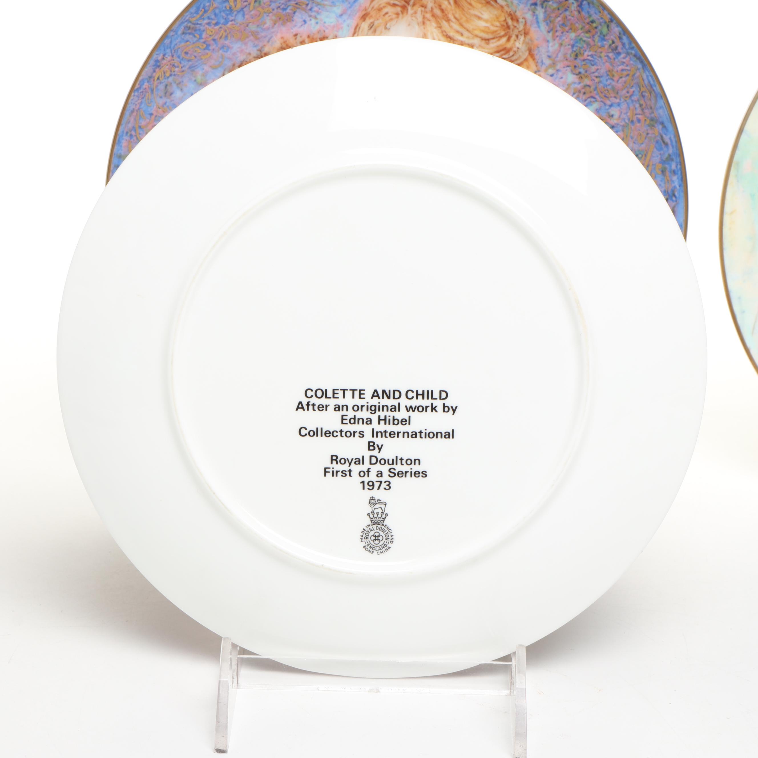 Edna Hibel "Colette and Child" and More Mother's Day Series Porcelain Plates