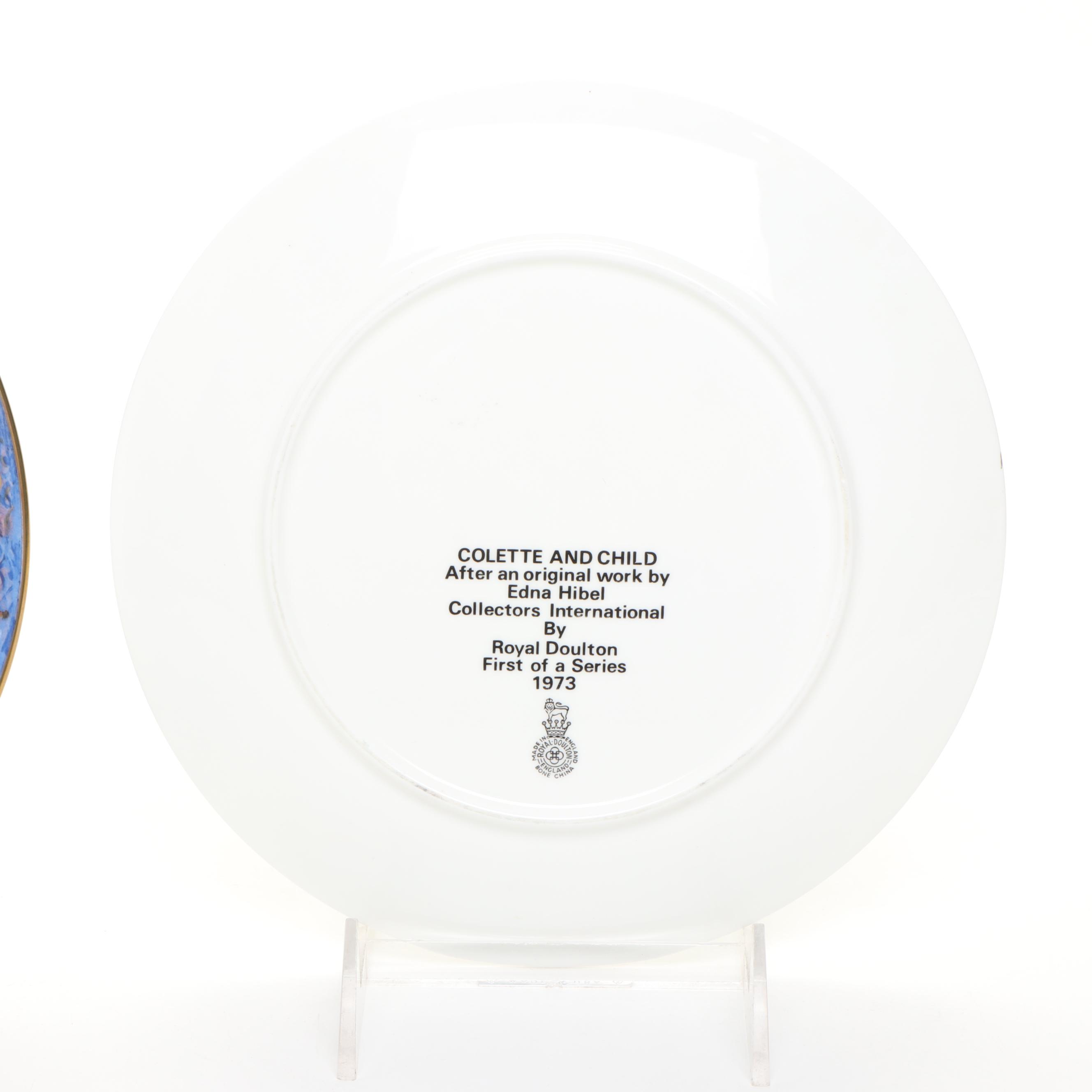 Edna Hibel "Colette and Child" and More Mother's Day Series Porcelain Plates