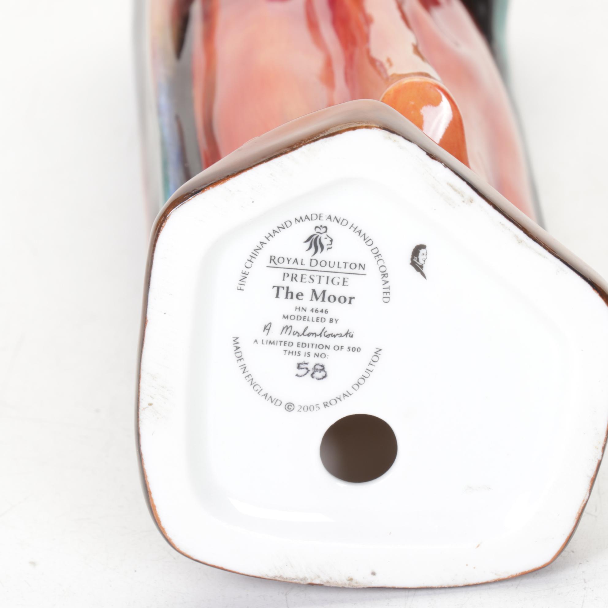 Royal Doulton Prestige Limited Edition "The Moor" Porcelain Figurine