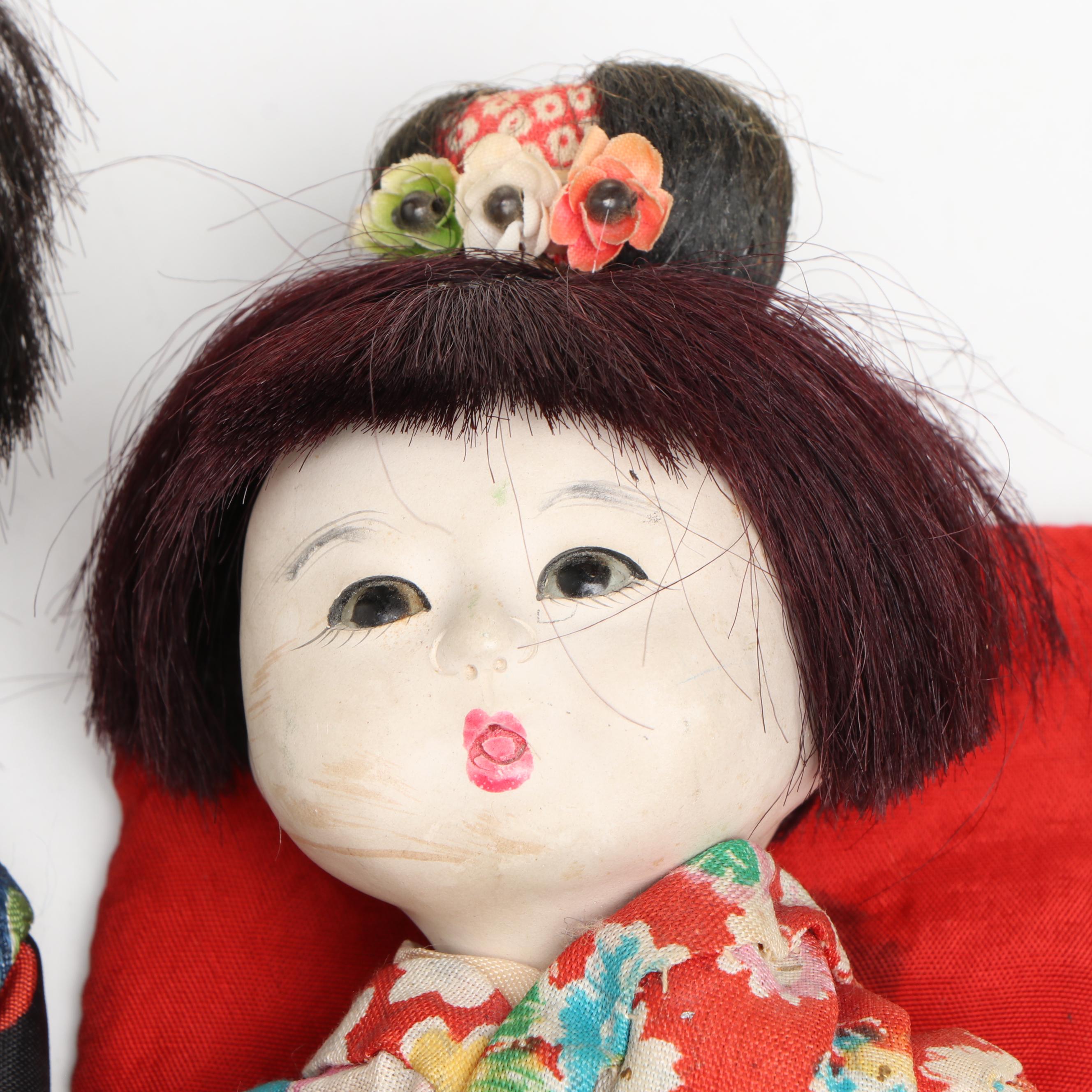 Japanese Plaster Dolls, Mid-20th Century