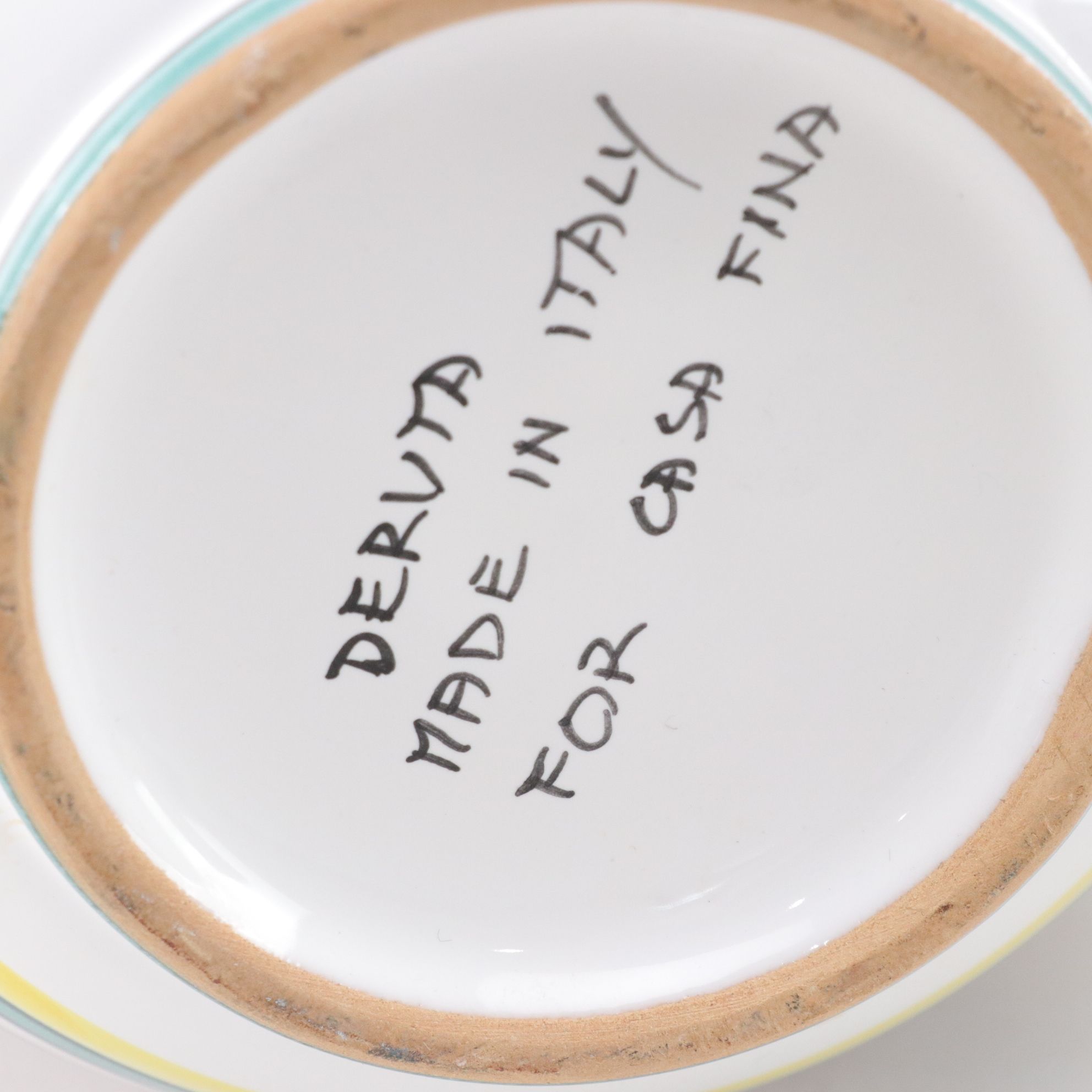 Hand Decorated Italian Ceramic Bottles, Pitcher, and Jars