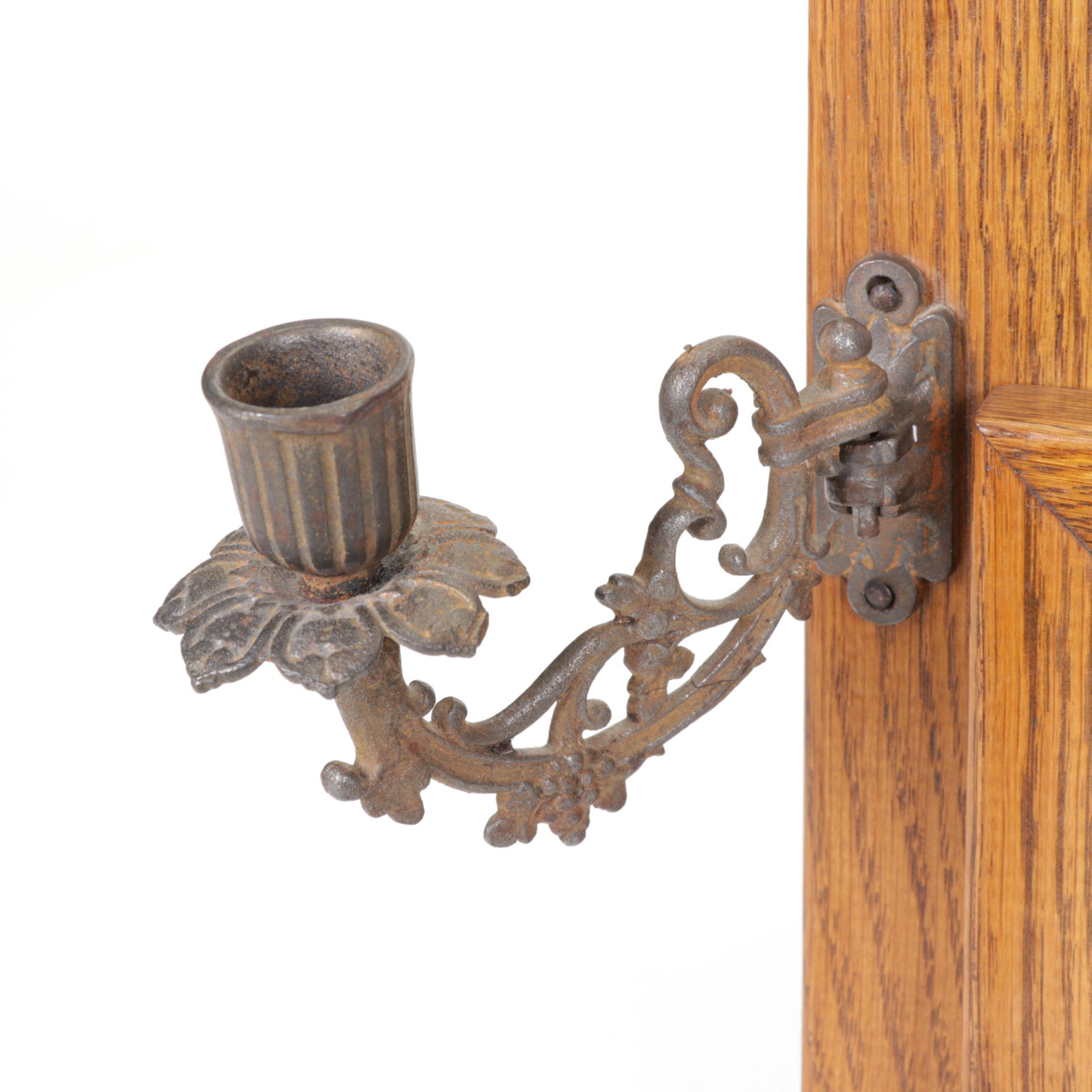 Reverse-Painted Viaticum Last Rites Cabinet