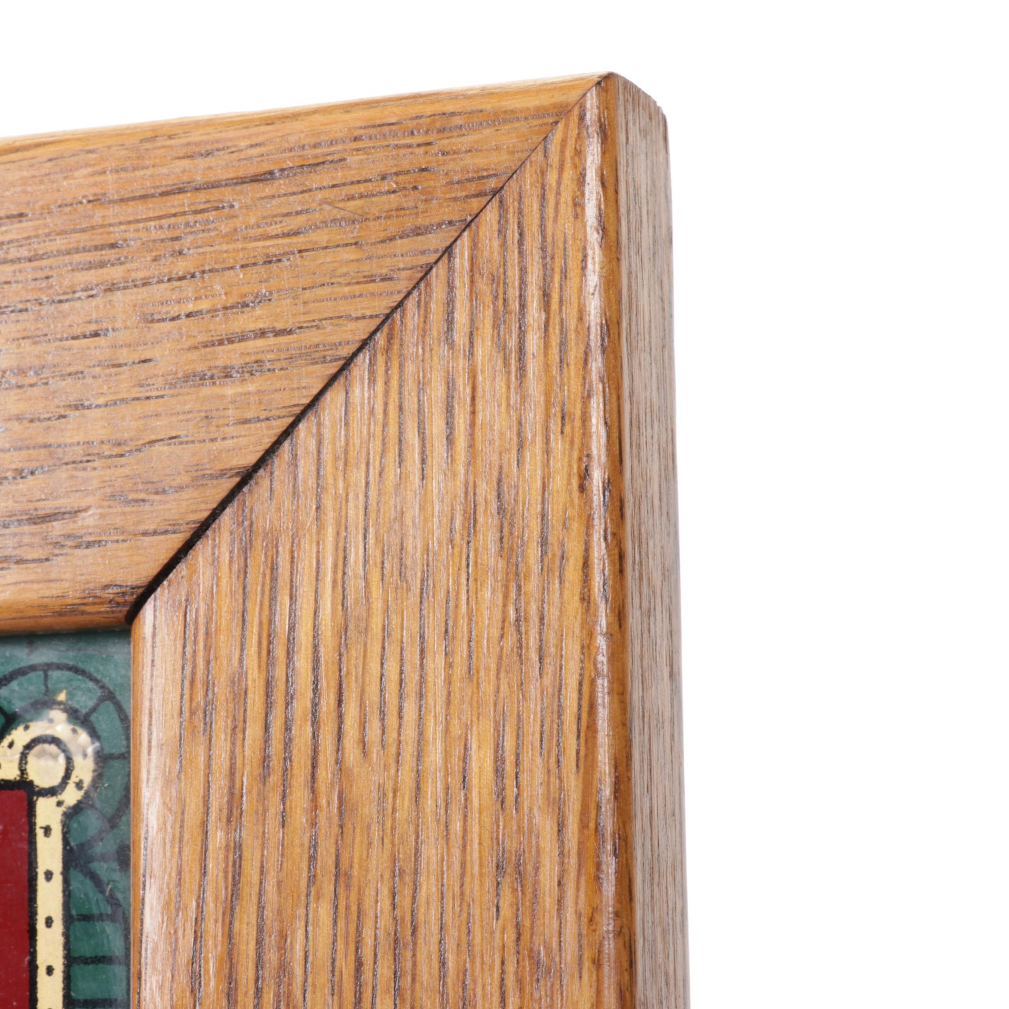 Reverse-Painted Viaticum Last Rites Cabinet