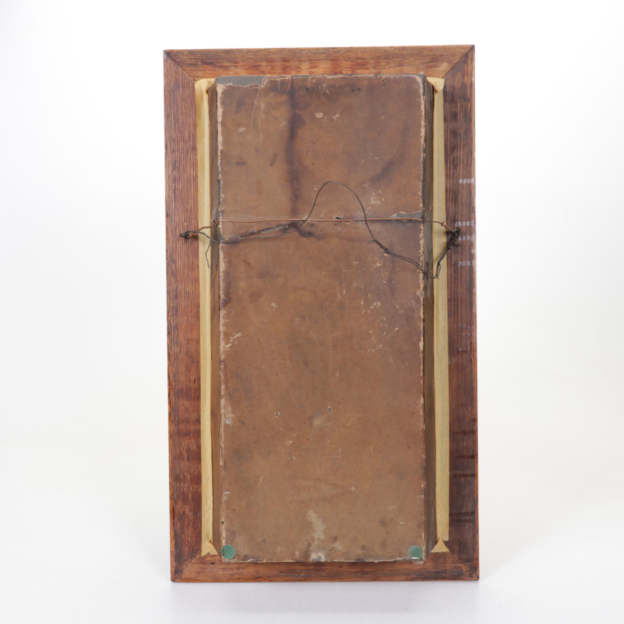 Reverse-Painted Viaticum Last Rites Cabinet