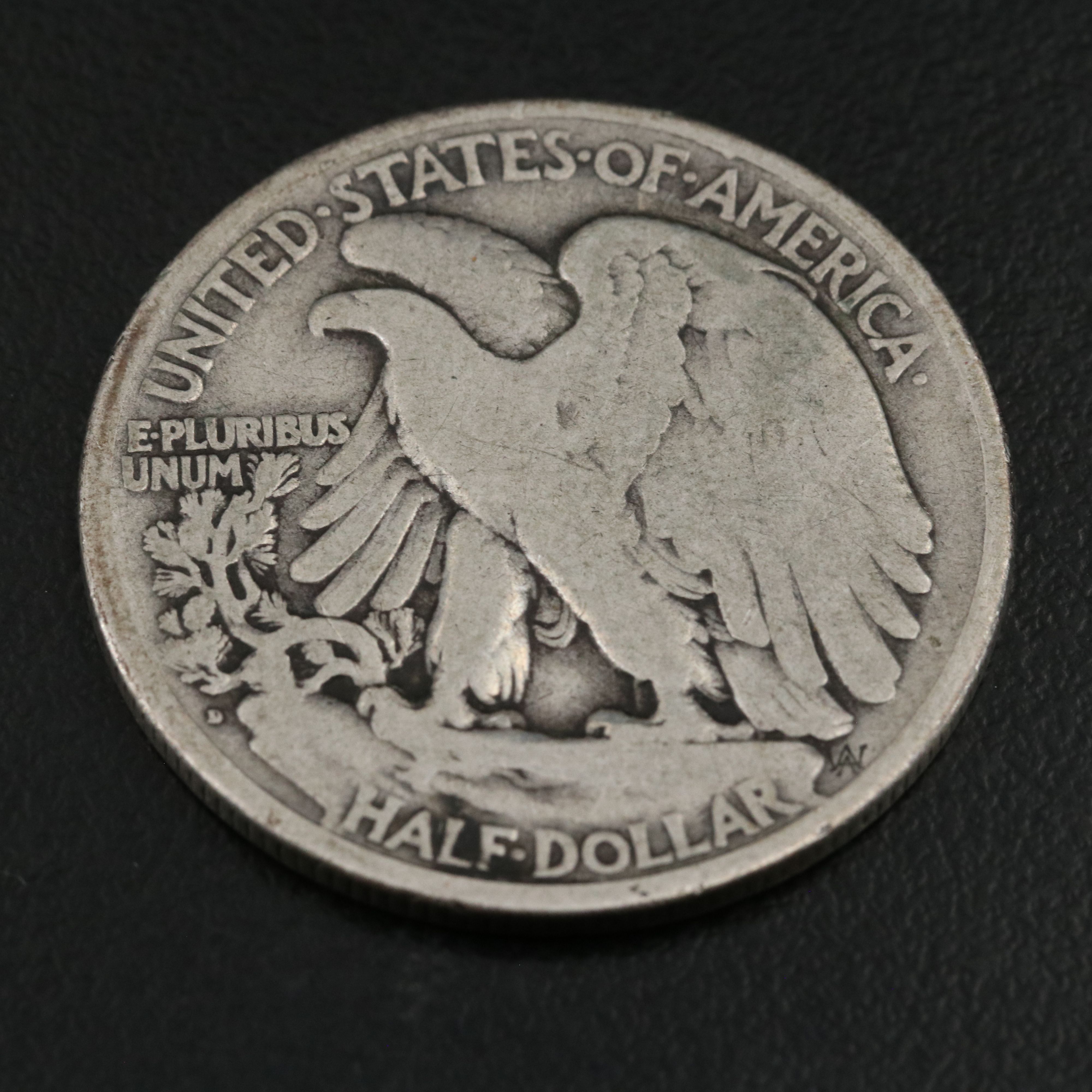 1919-D and 1938-D Walking Liberty Half Dollars