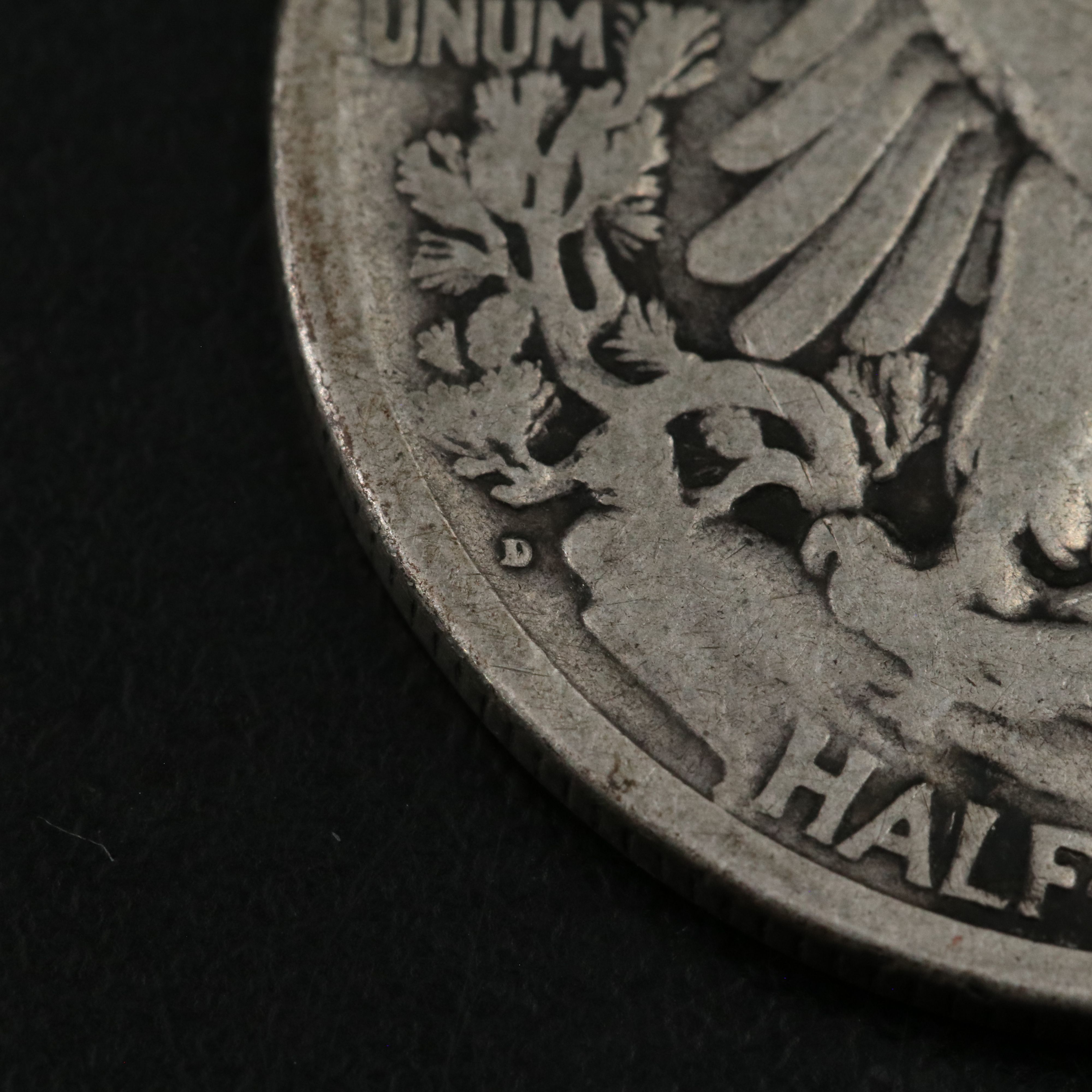 1919-D and 1938-D Walking Liberty Half Dollars