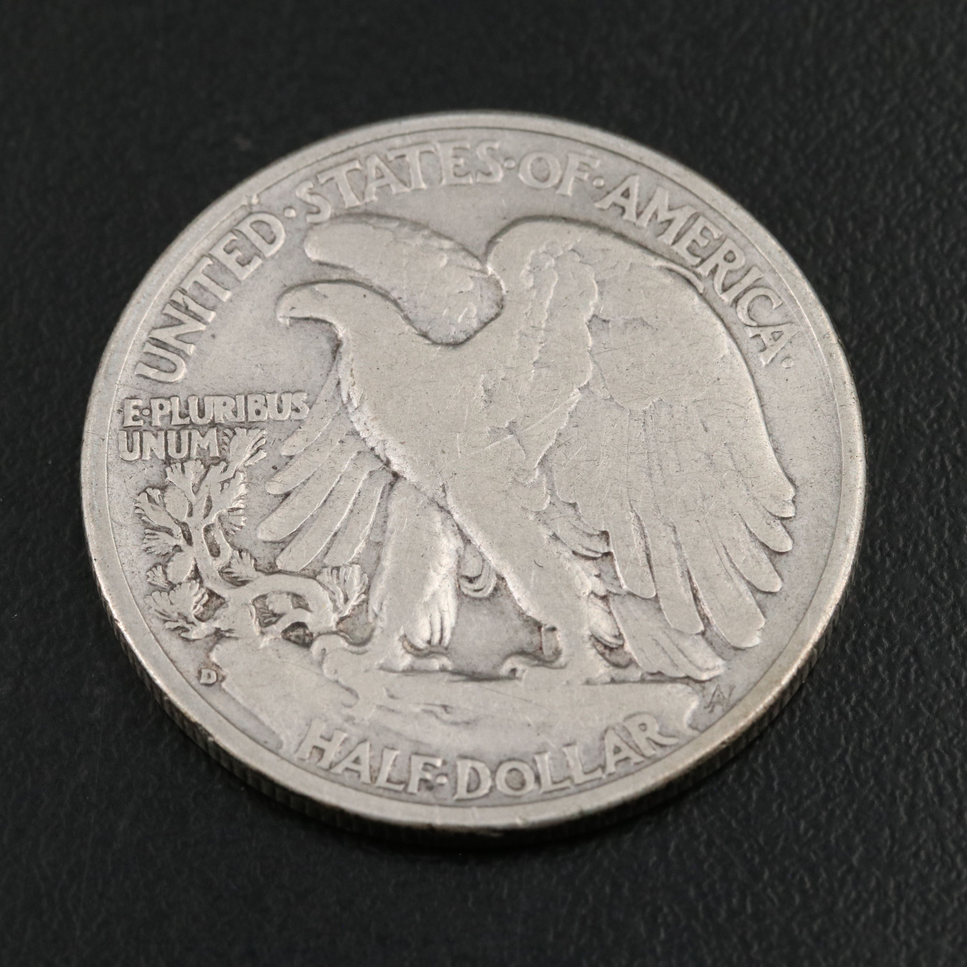 1919-D and 1938-D Walking Liberty Half Dollars