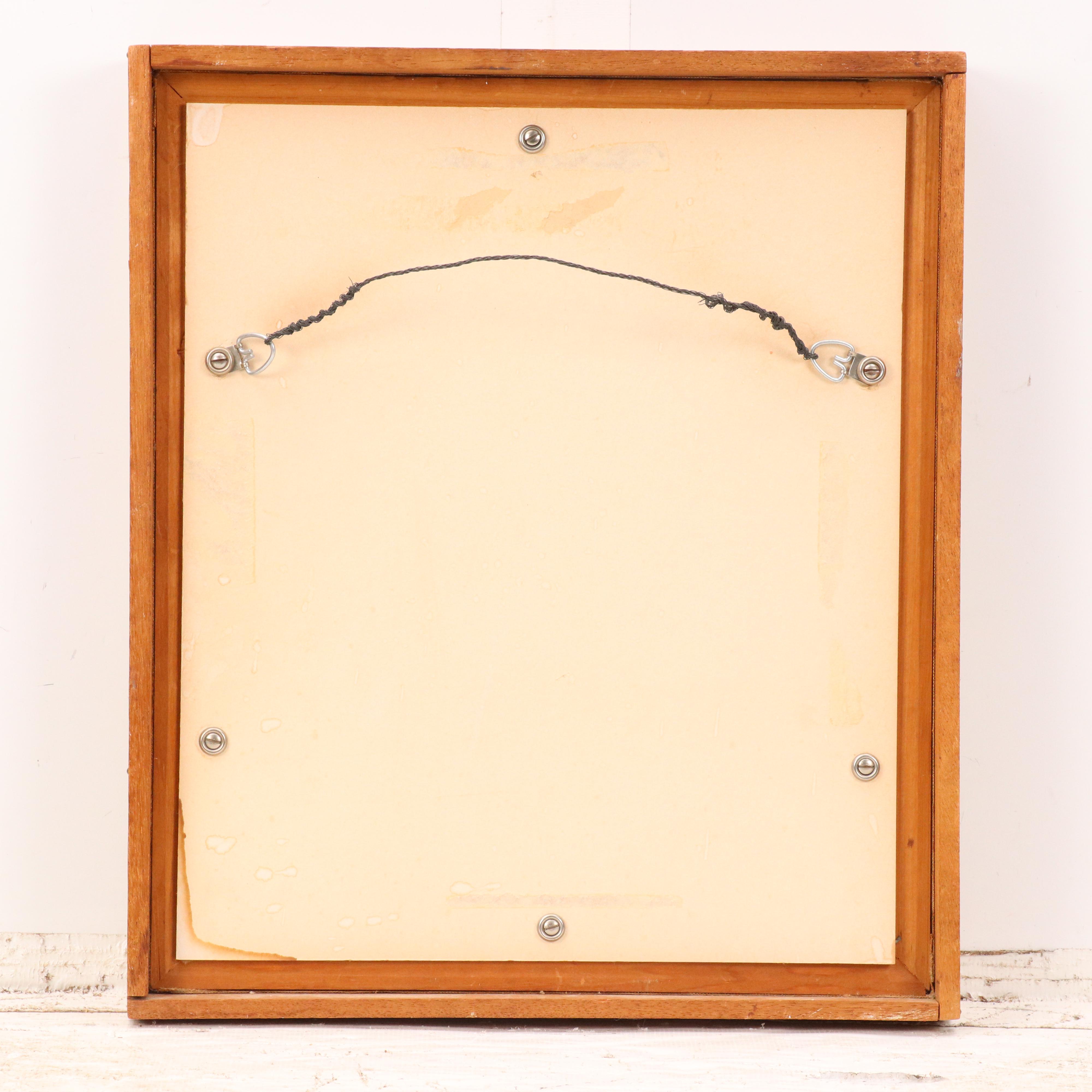 Abstract Landscape Oil Painting, Late 20th Century