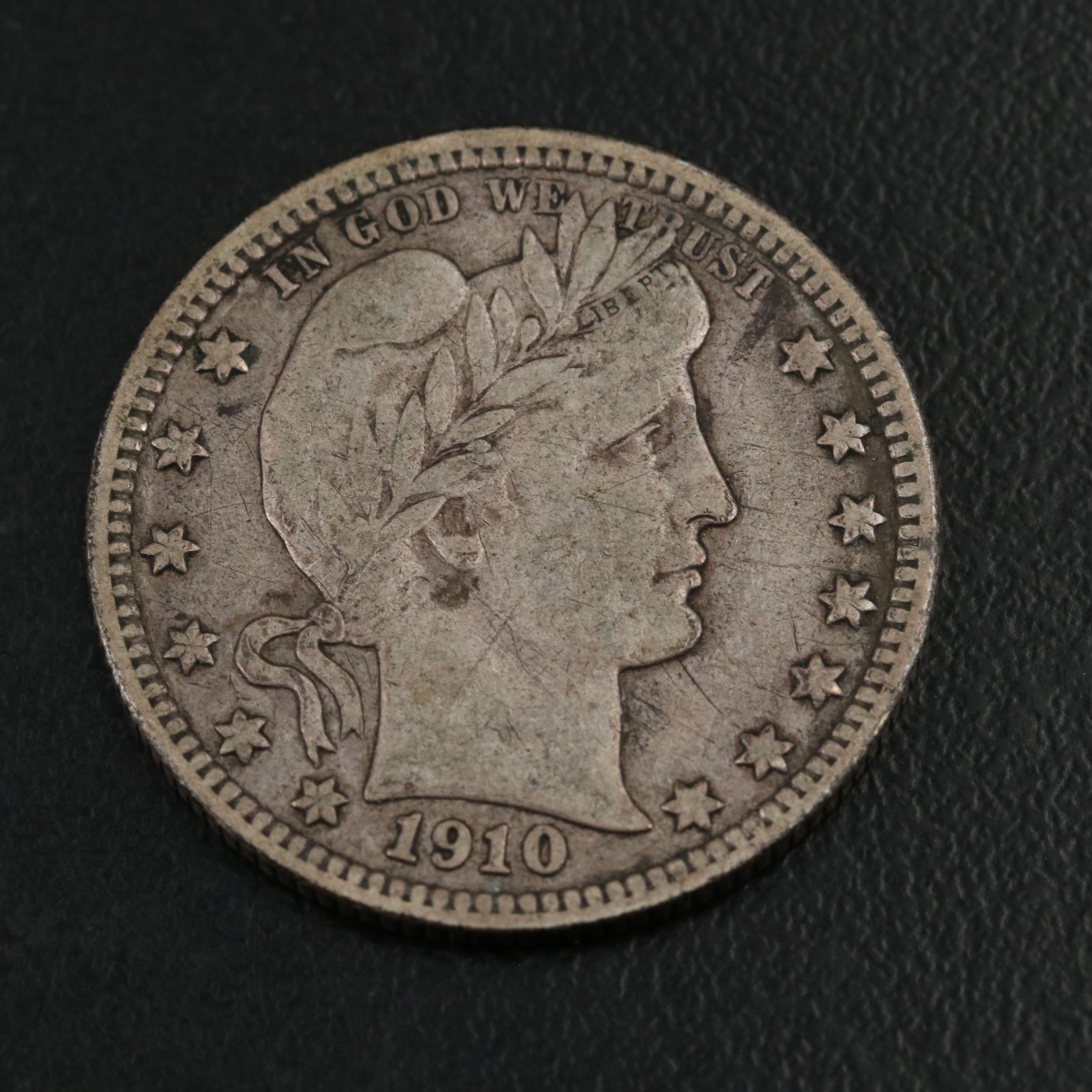 Two Barber Quarters and a Barber Half Dollar
