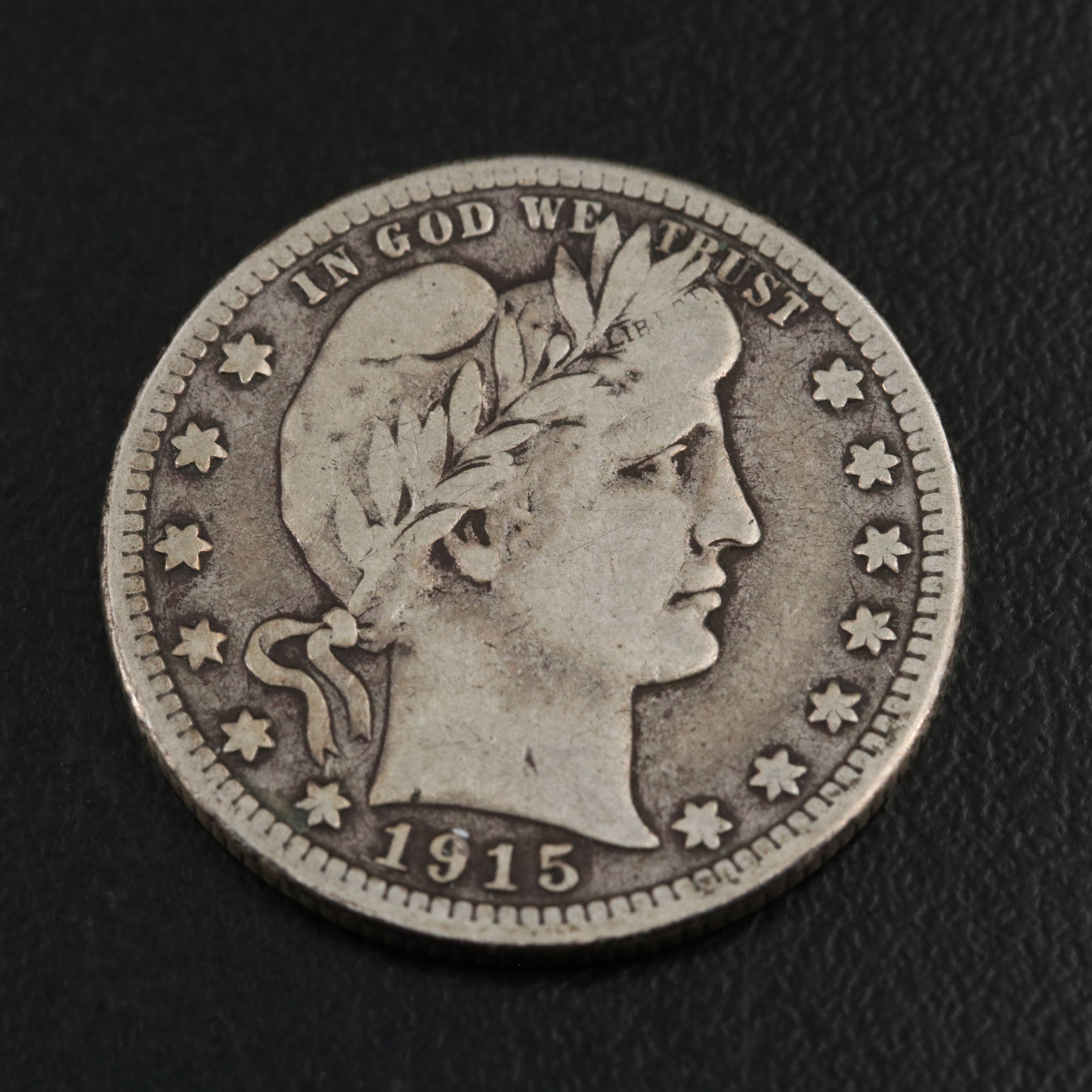 Two Barber Quarters and a Barber Half Dollar