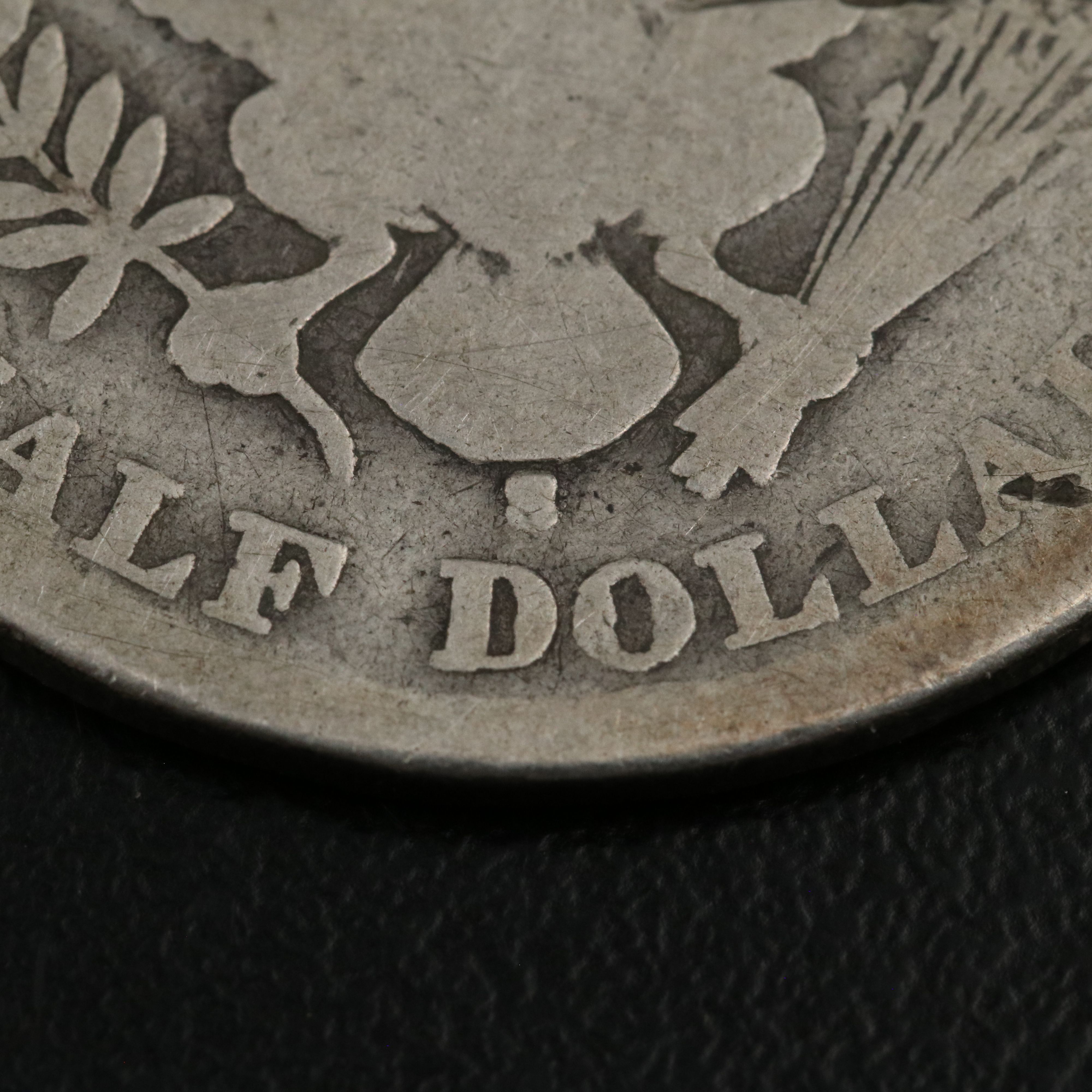 Five Different Barber Half Dollars Including a 1901-S