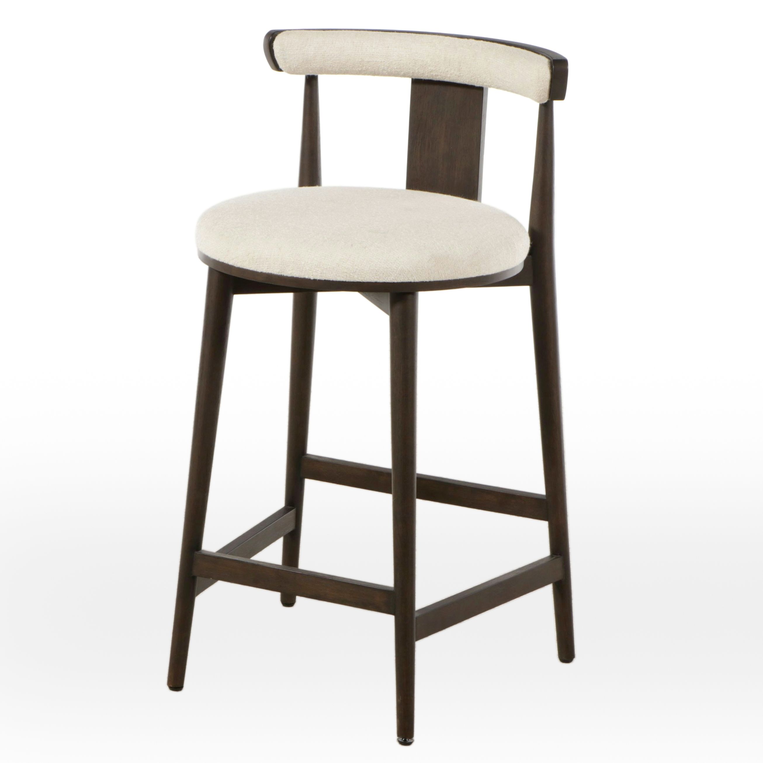 Frontgate Contemporary Mid Century Modern Style "Dalson" Stool