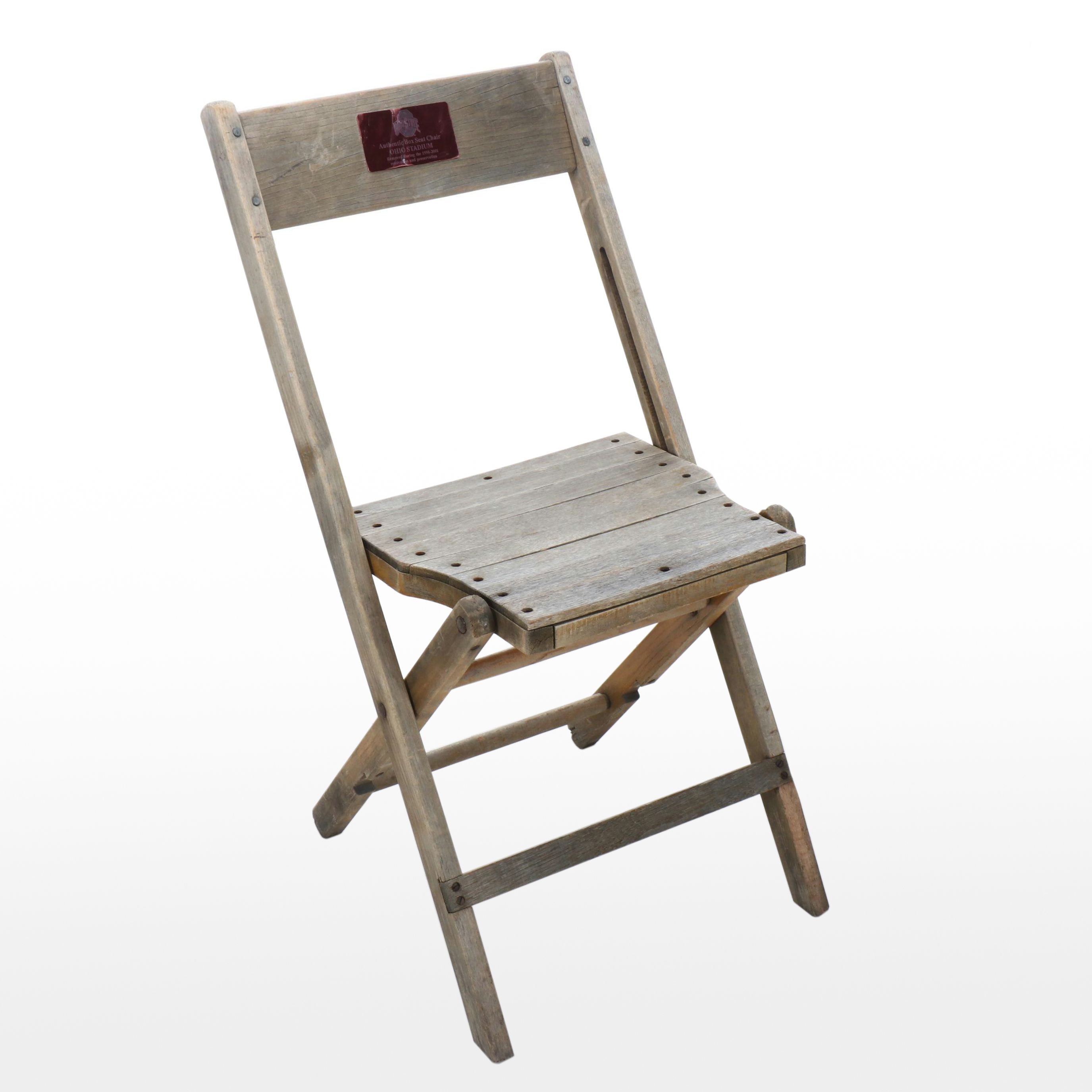 Ohio State Stadium Folding Box Seat Chair