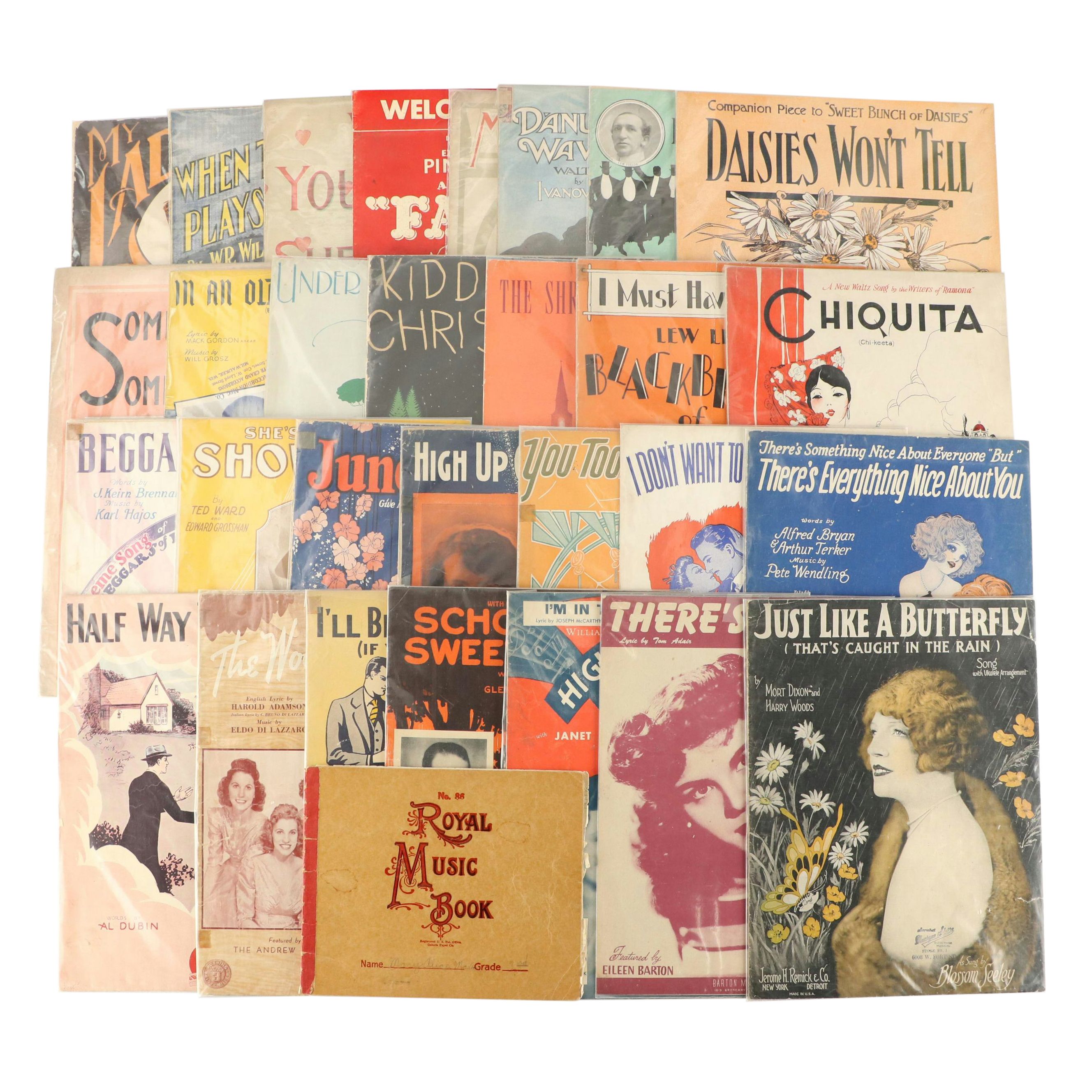 Harry von Tilzer, C. M. Chapel, Kerry Mills & More Sheet Music, Early 20th C.