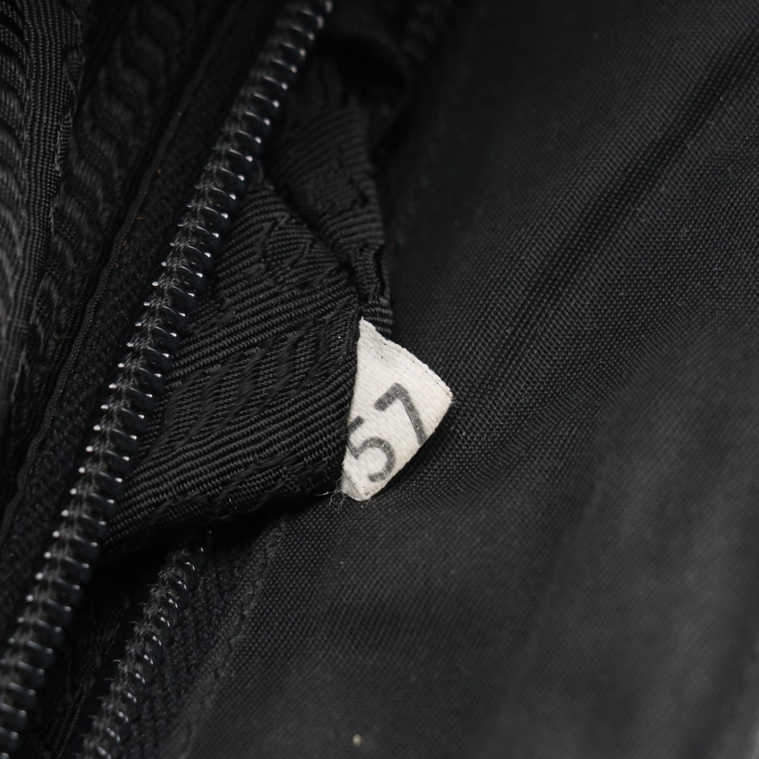 Prada Shoulder Tote in Black Tessuto Nylon