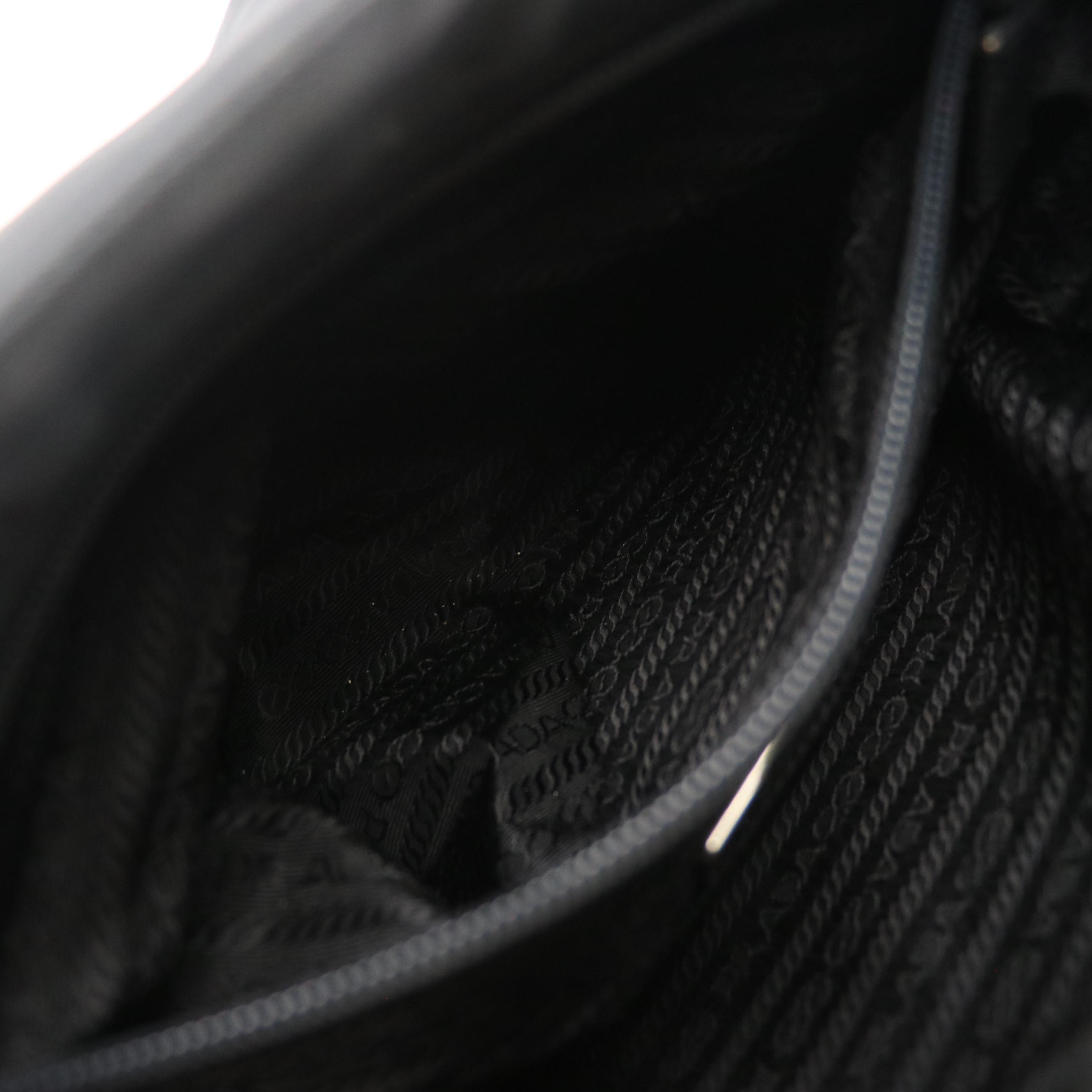 Prada Shoulder Tote in Black Tessuto Nylon