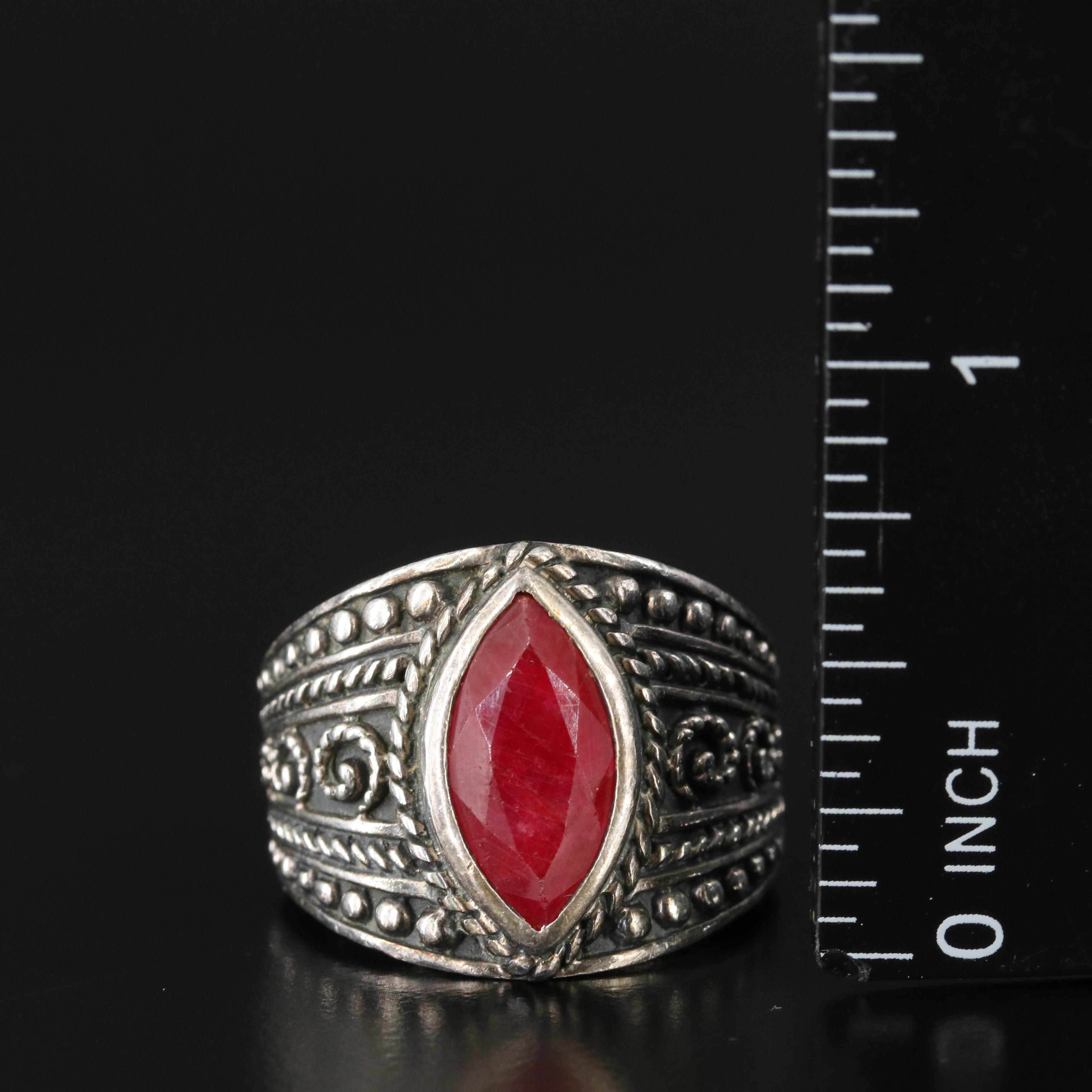 Sterling Corundum Ring