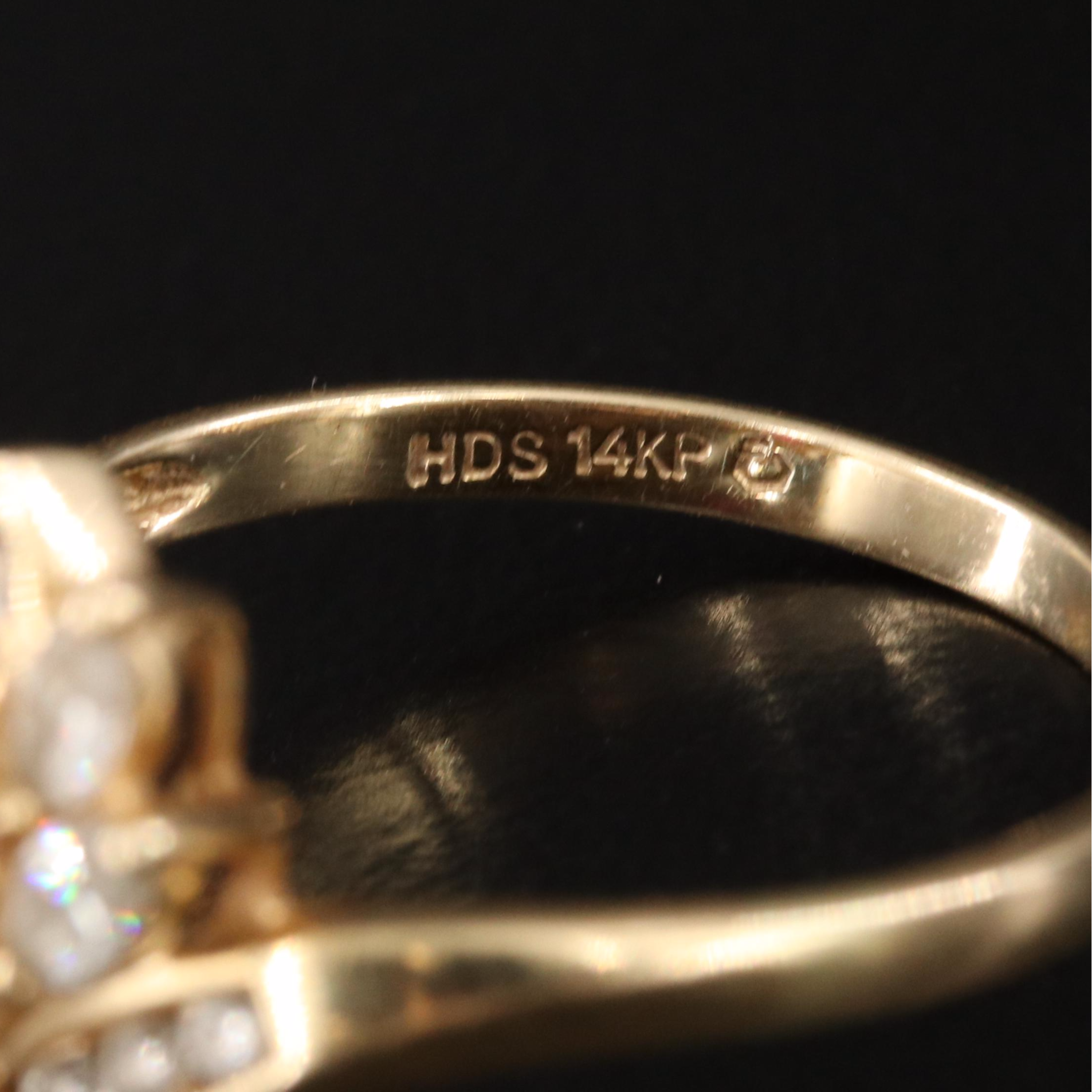 14K Ruby and Diamond Ring