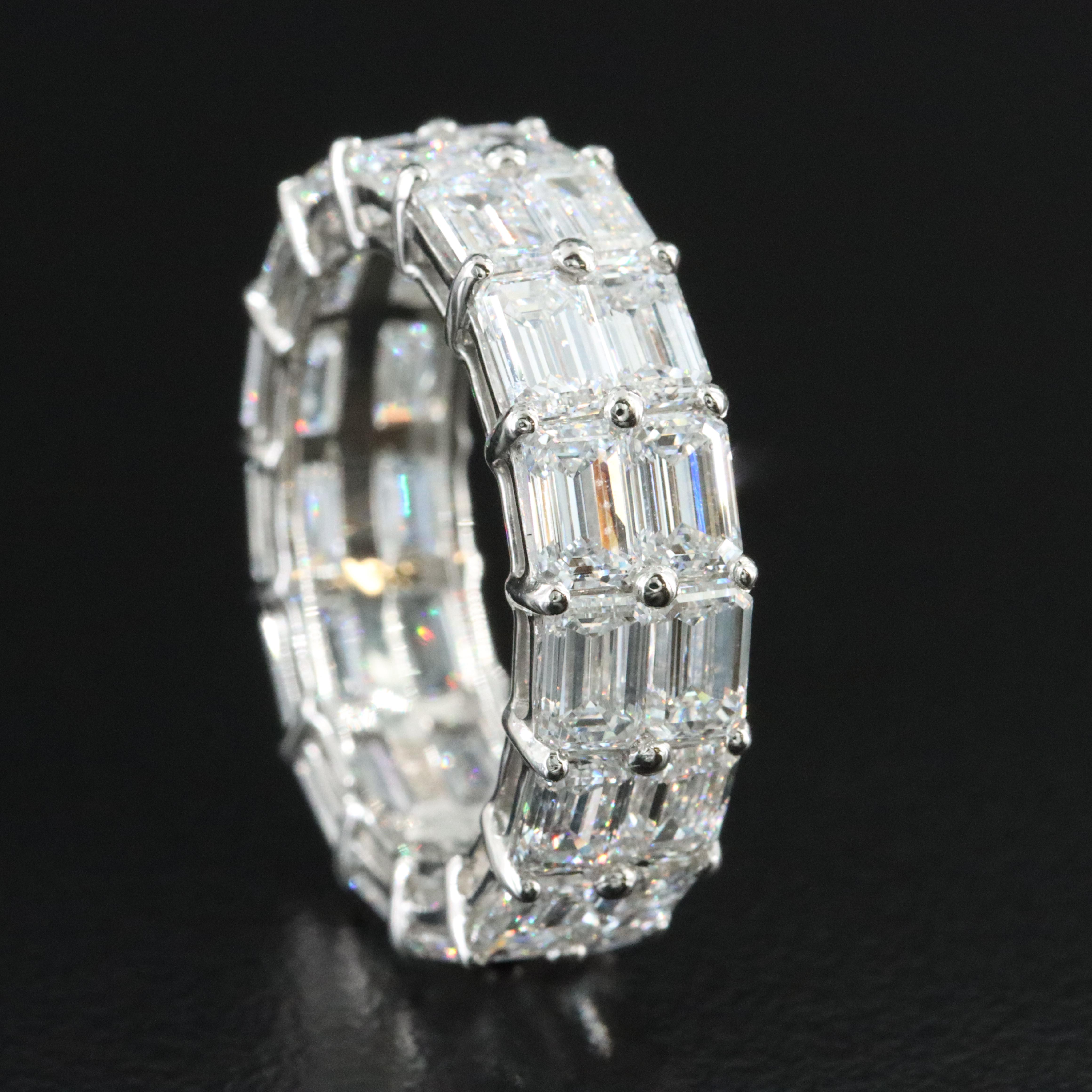 Platinum 8.25 CTW Lab Grown Diamond Eternity Band