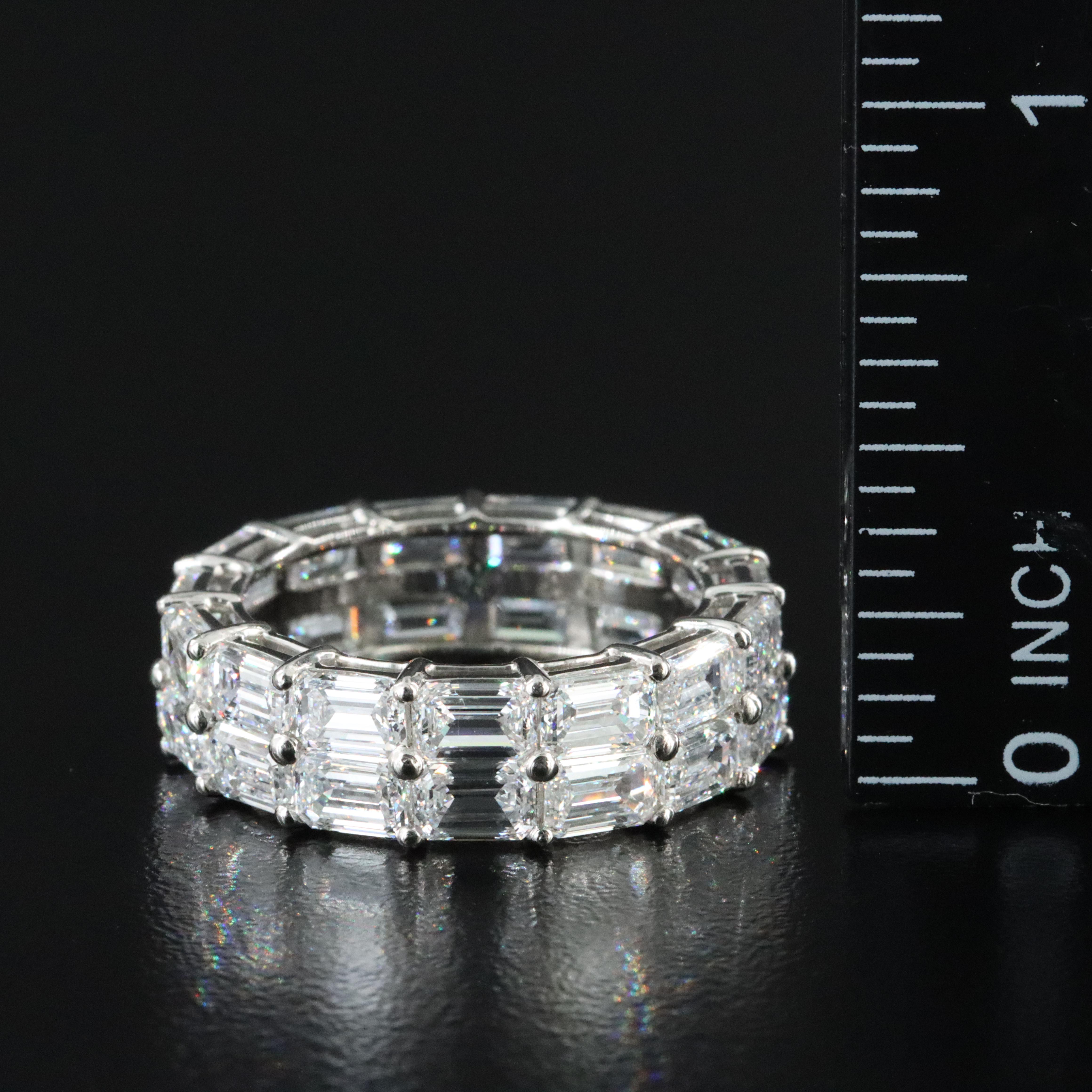 Platinum 8.25 CTW Lab Grown Diamond Eternity Band