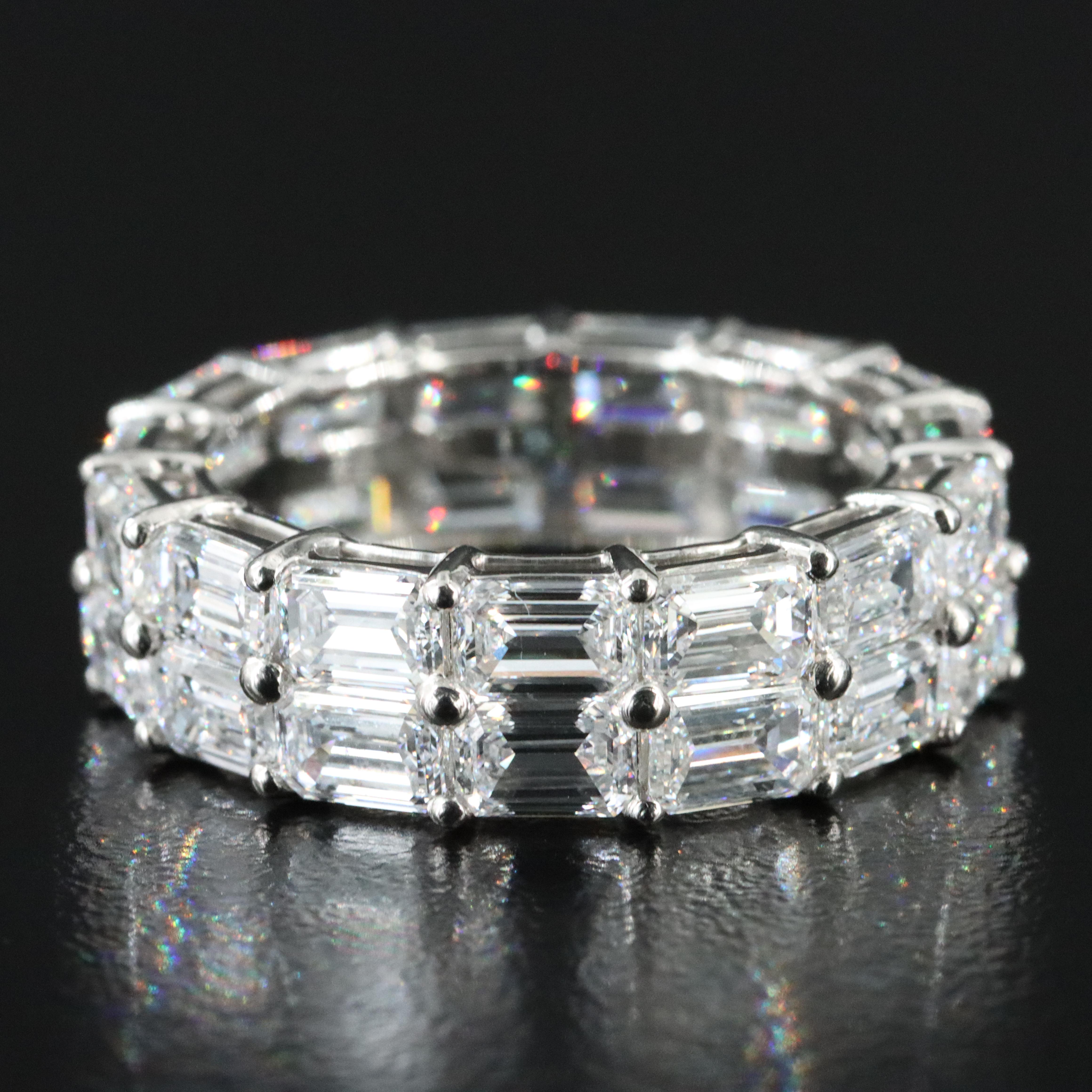 Platinum 8.25 CTW Lab Grown Diamond Eternity Band