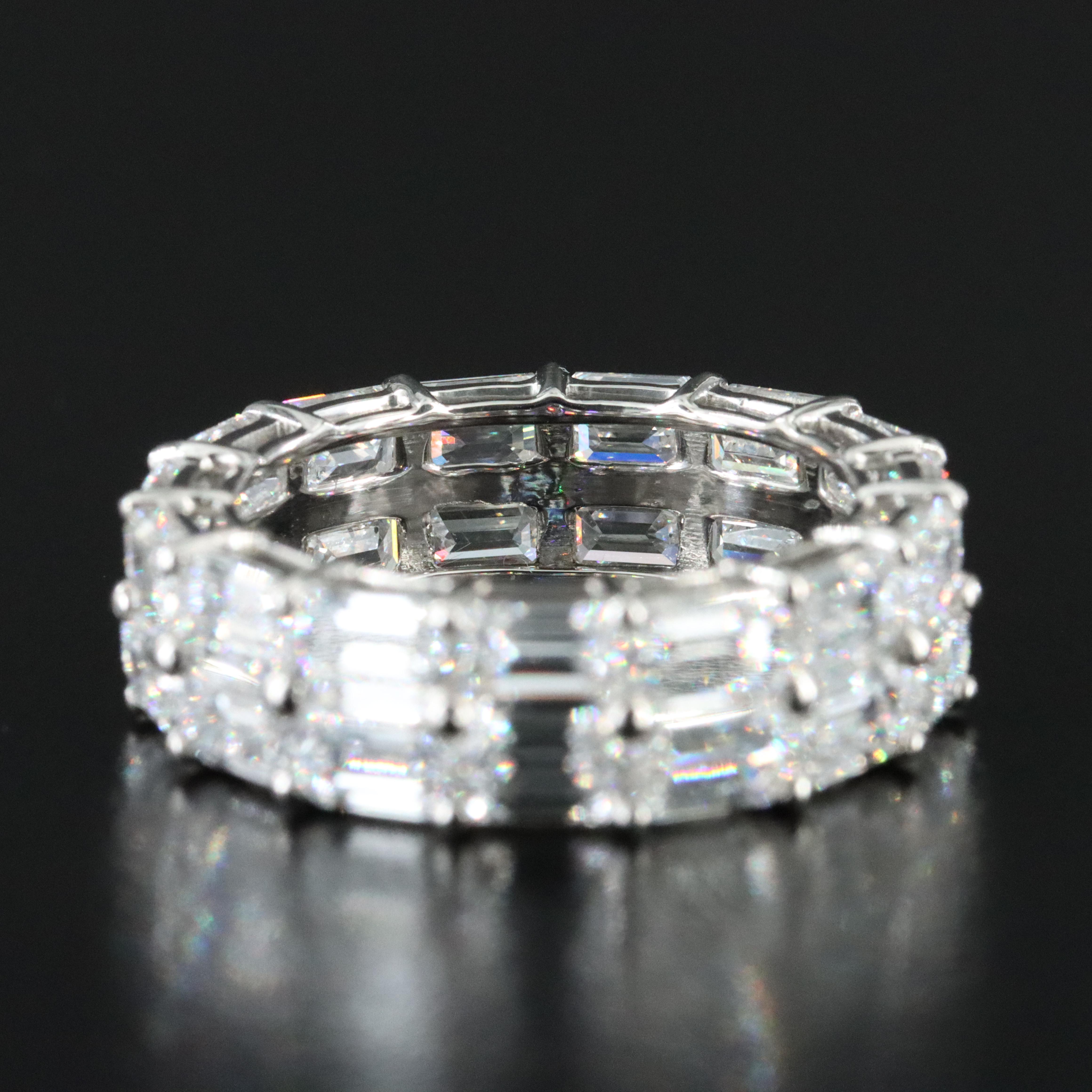 Platinum 8.25 CTW Lab Grown Diamond Eternity Band
