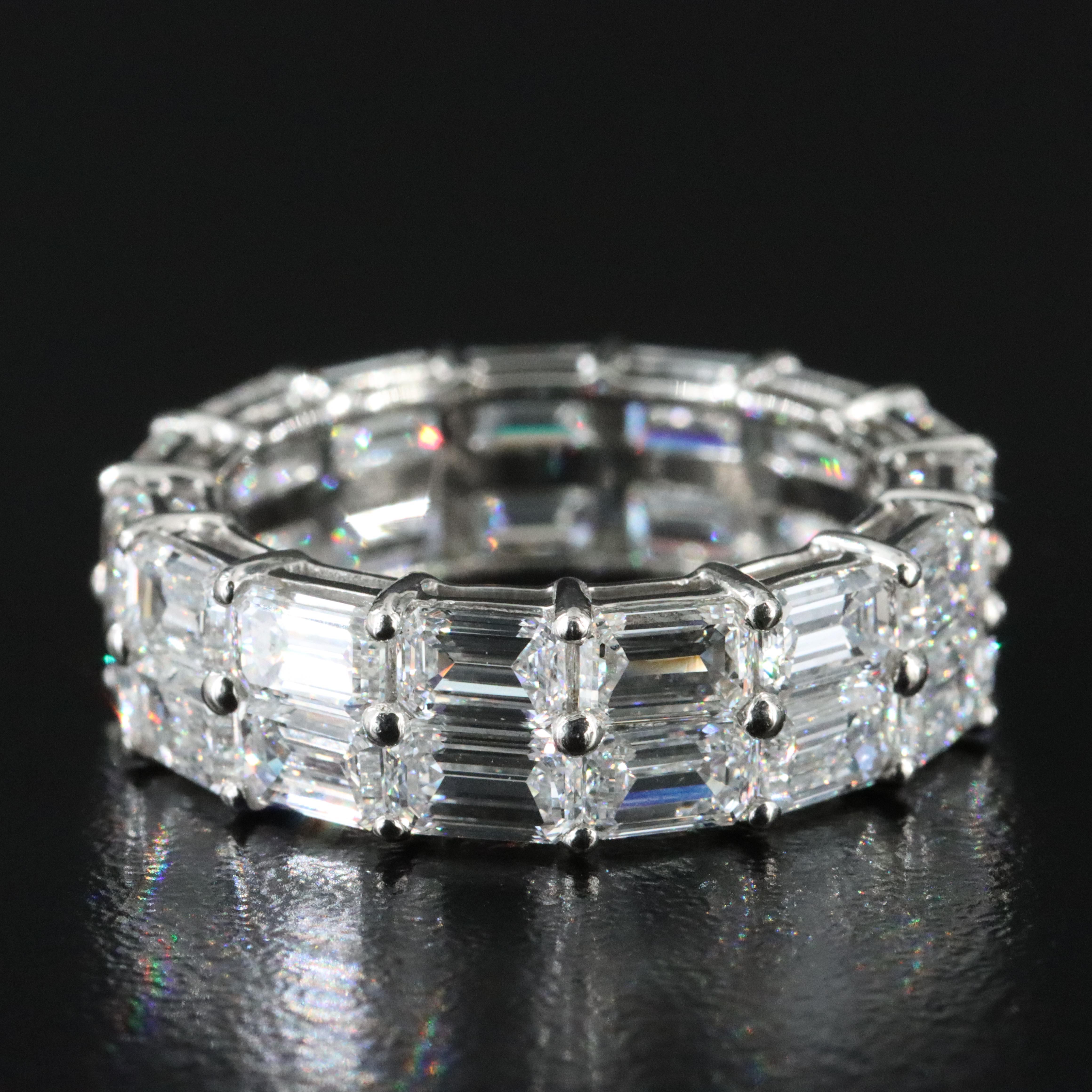 Platinum 8.25 CTW Lab Grown Diamond Eternity Band
