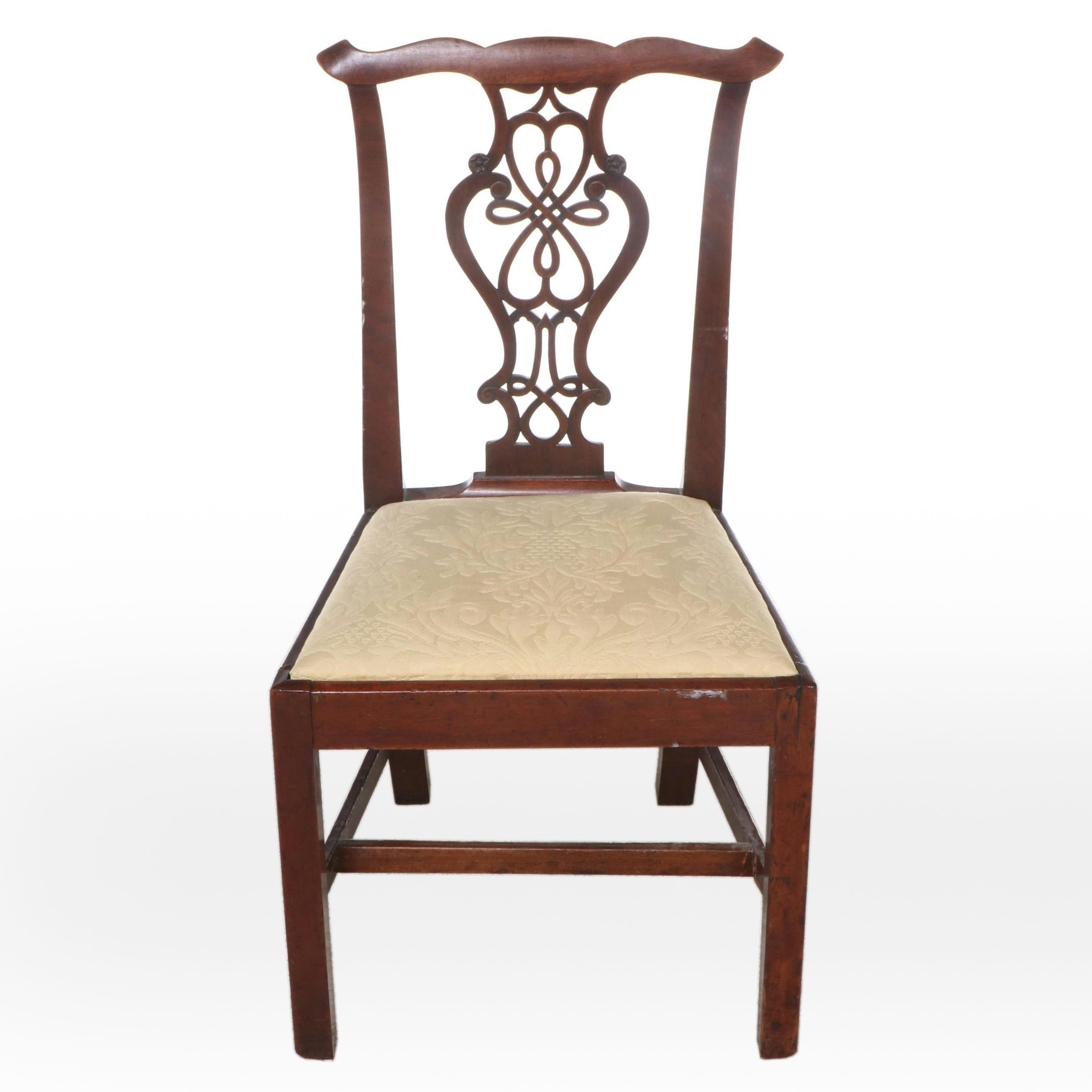 Chippendale Style Carved Mahogany Side Chair