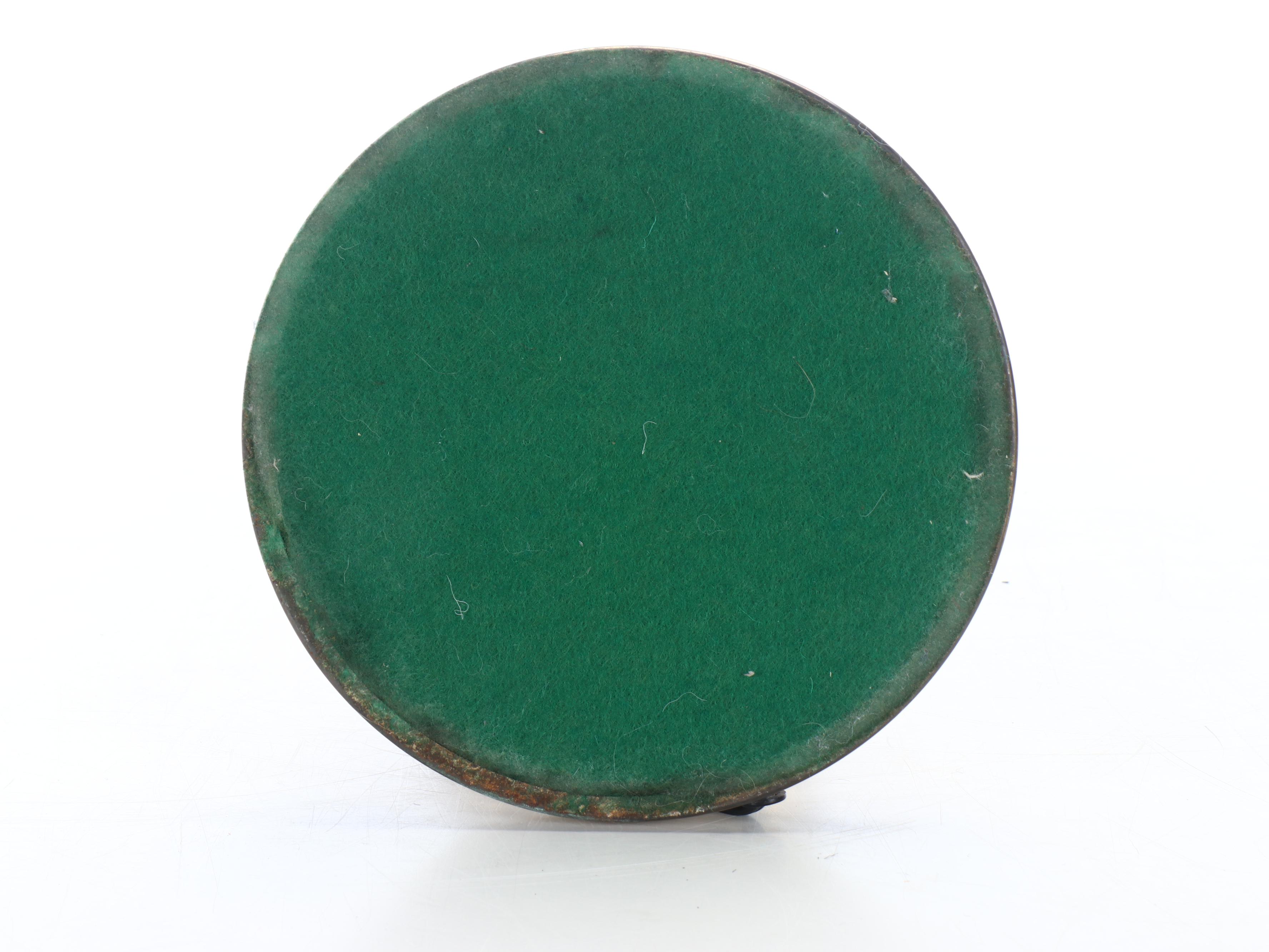 Hollywood Regency Brass Table Lamp with Drum Shade