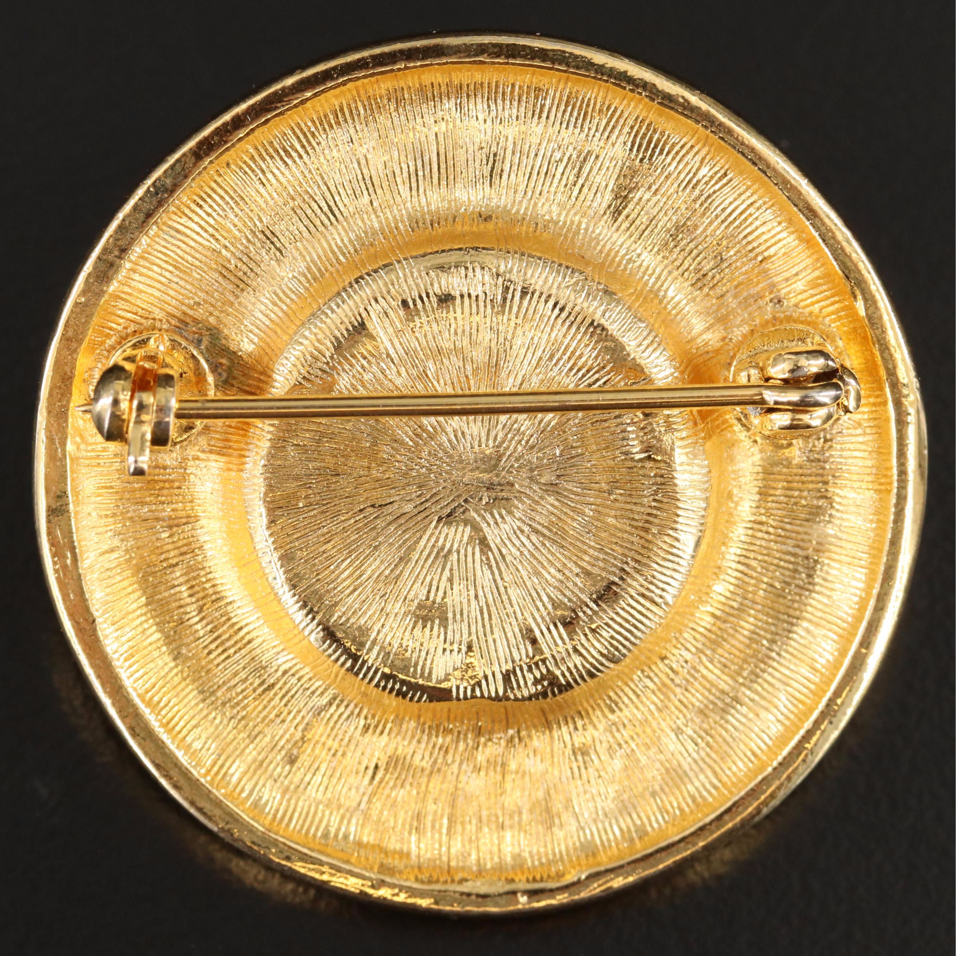 Faux Pearl Enamel Pin