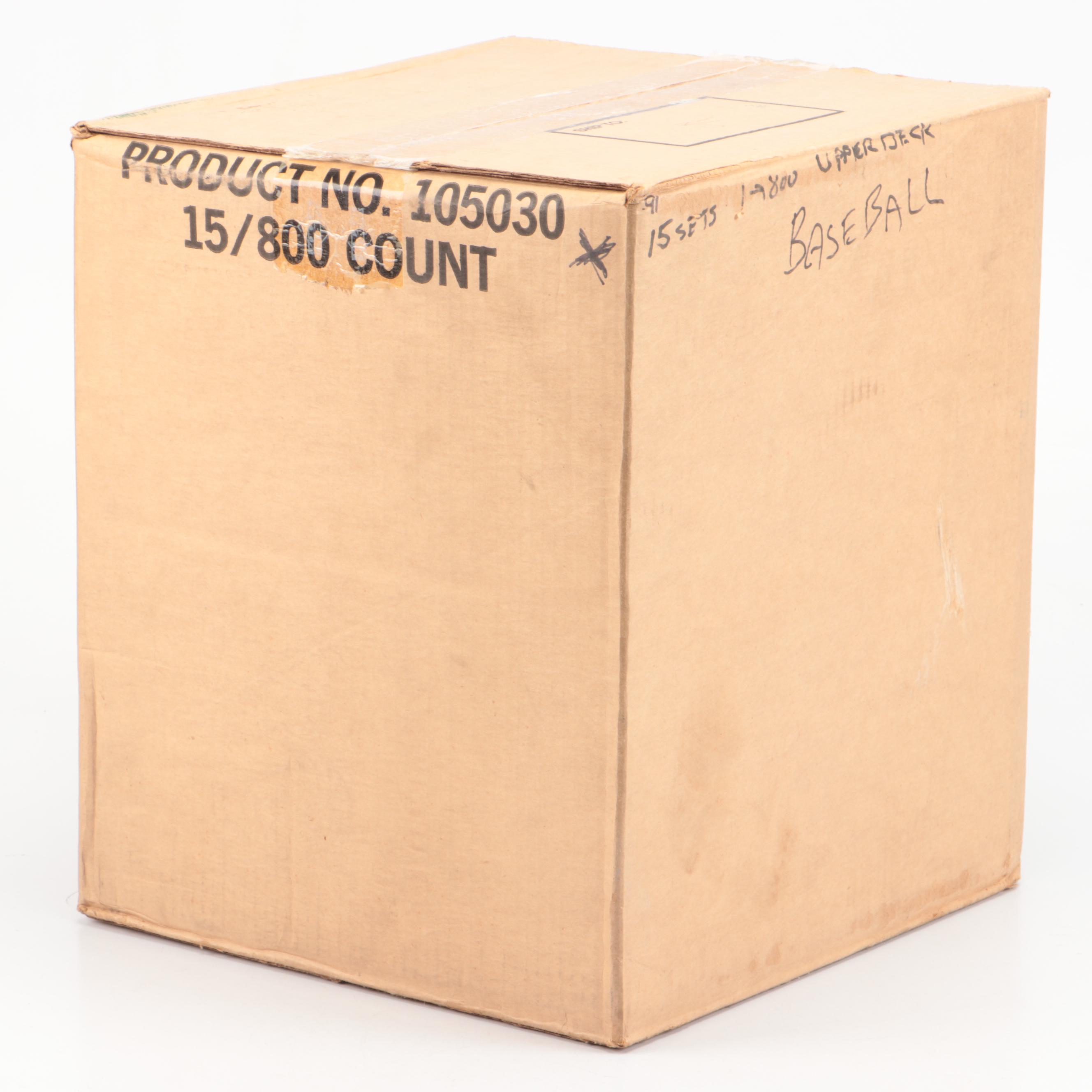 1991 Upper Deck Sealed Baseball Cards Sets and Case