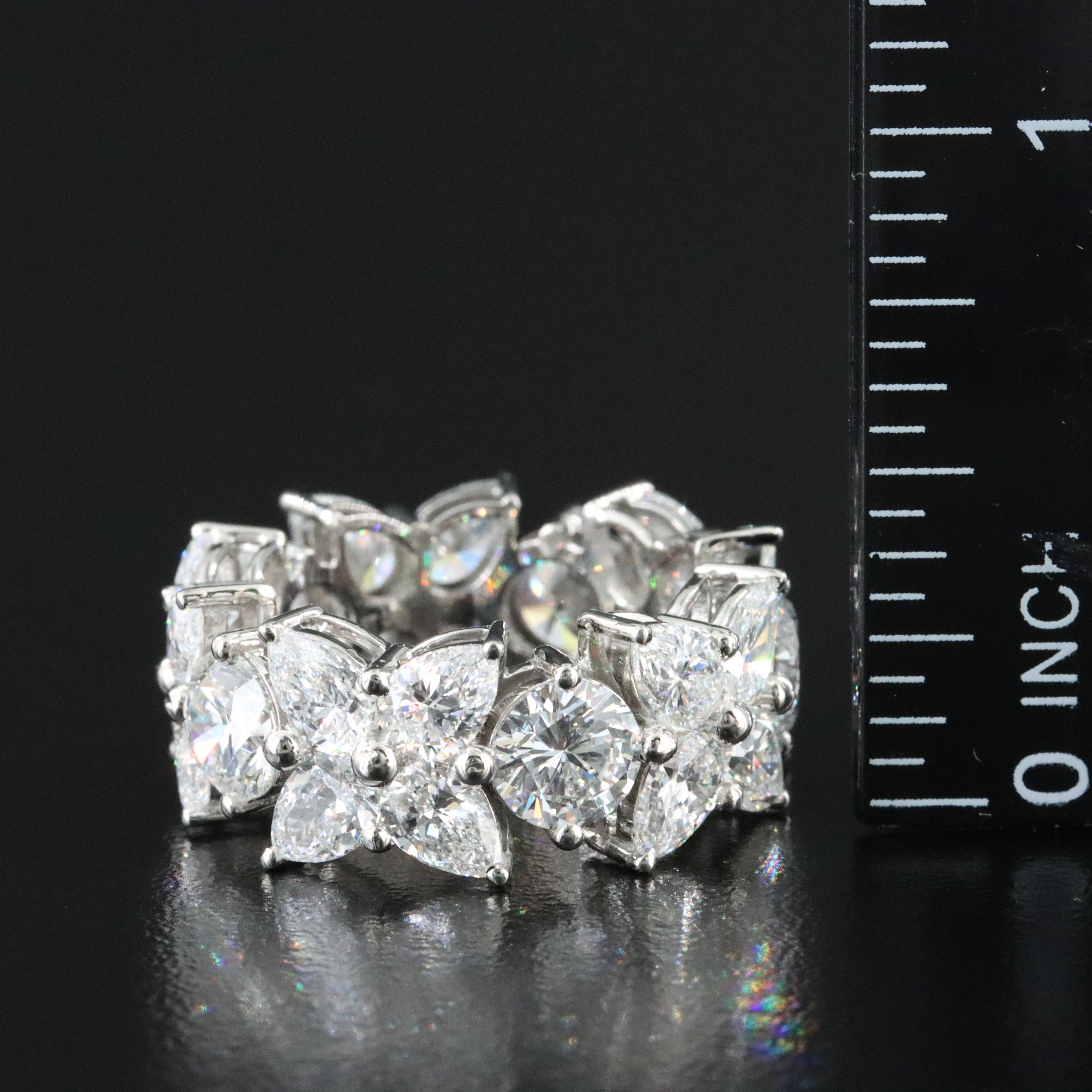 Platinum 9.51 CTW Lab Grown Diamond Eternity Band