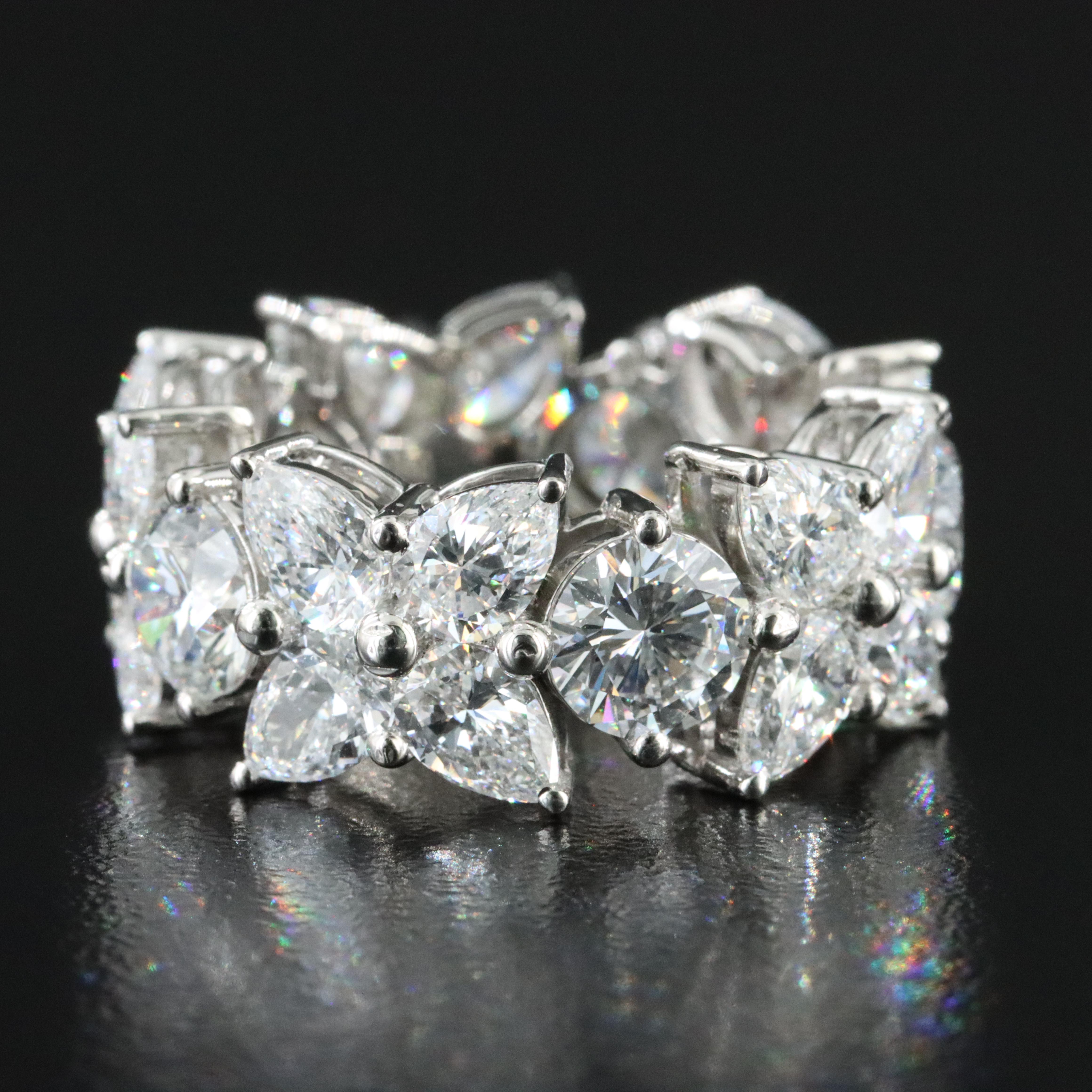 Platinum 9.51 CTW Lab Grown Diamond Eternity Band