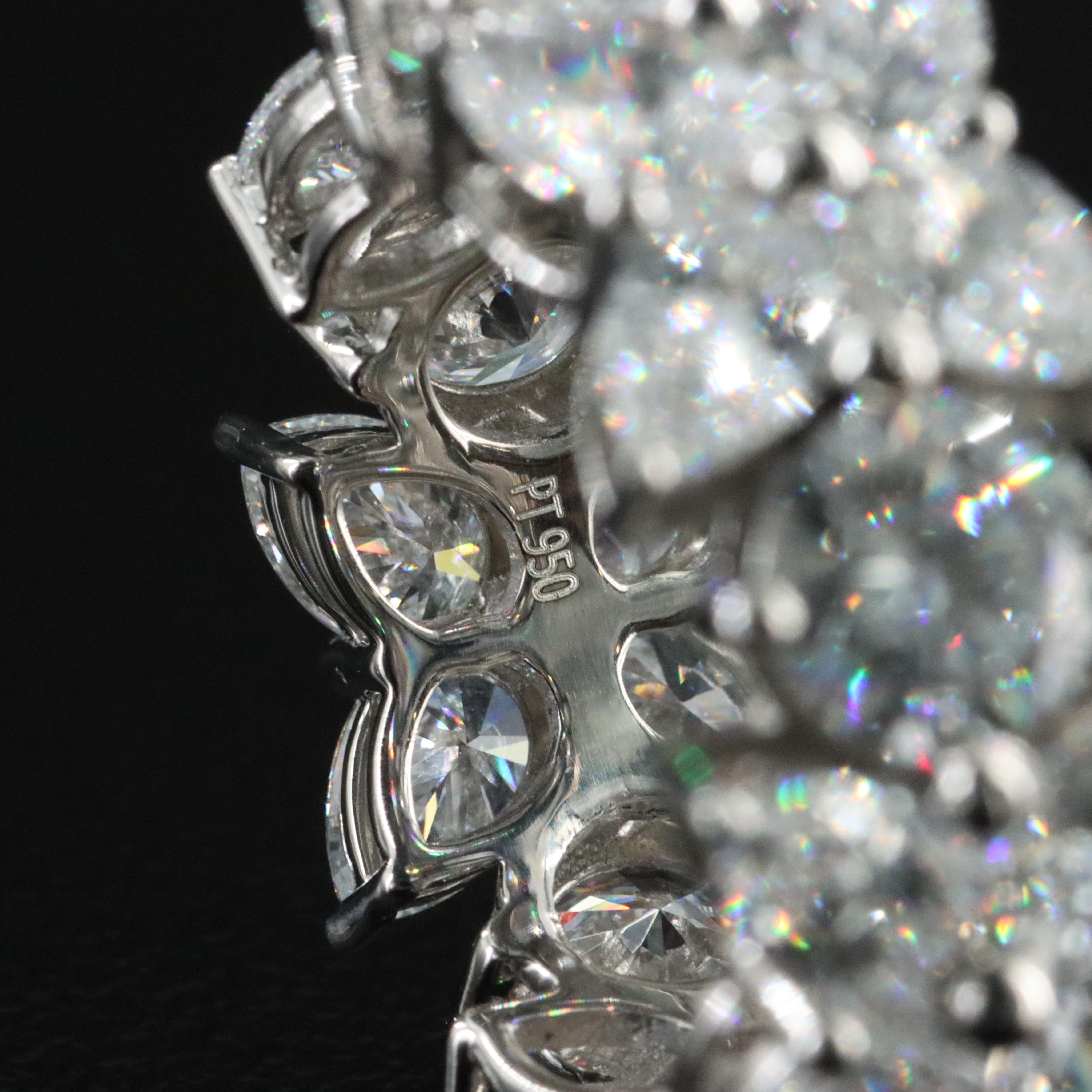 Platinum 9.51 CTW Lab Grown Diamond Eternity Band