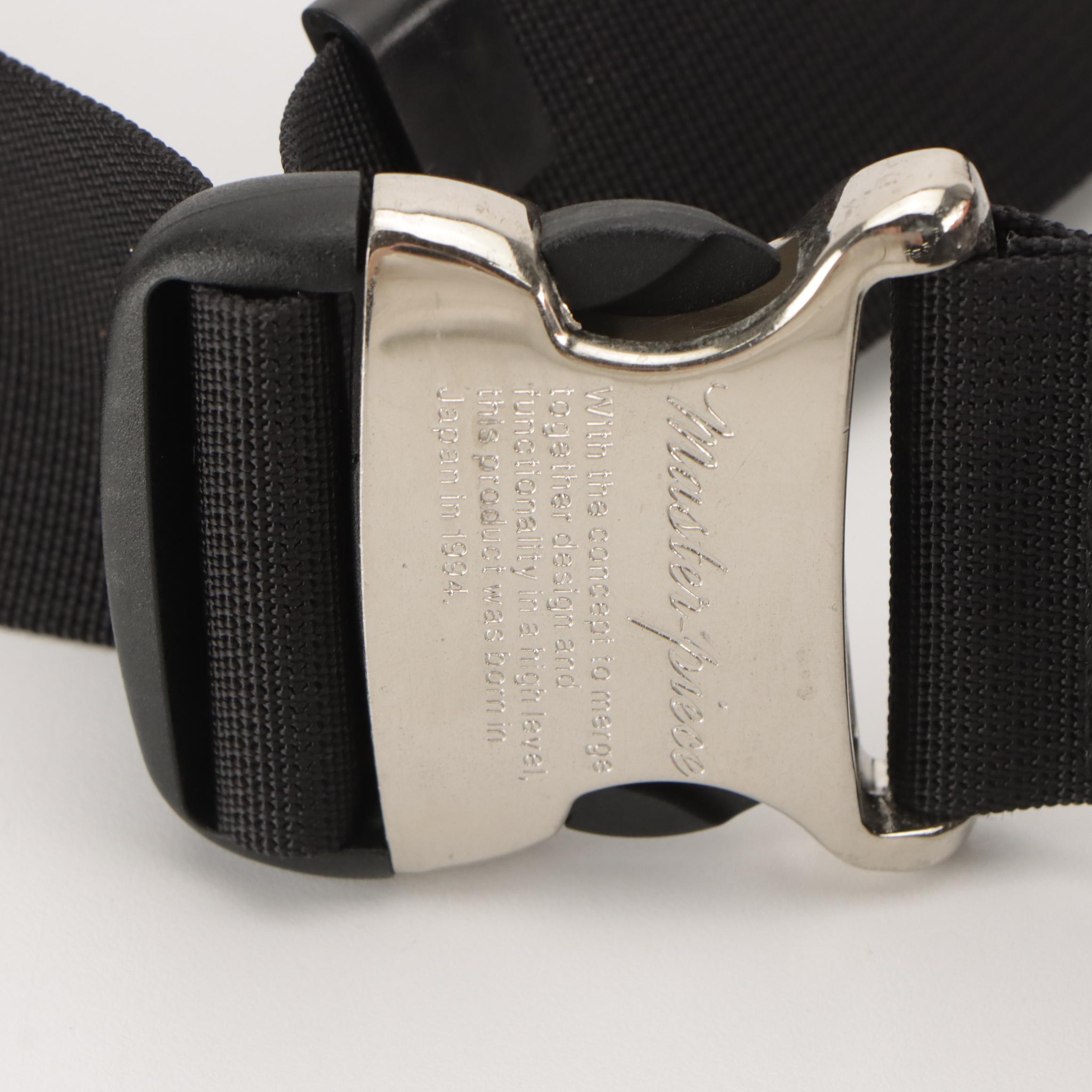 Harris Tweed x Master-Piece Waist Bag in Cordura® Fabric, Wool and Suede Trim