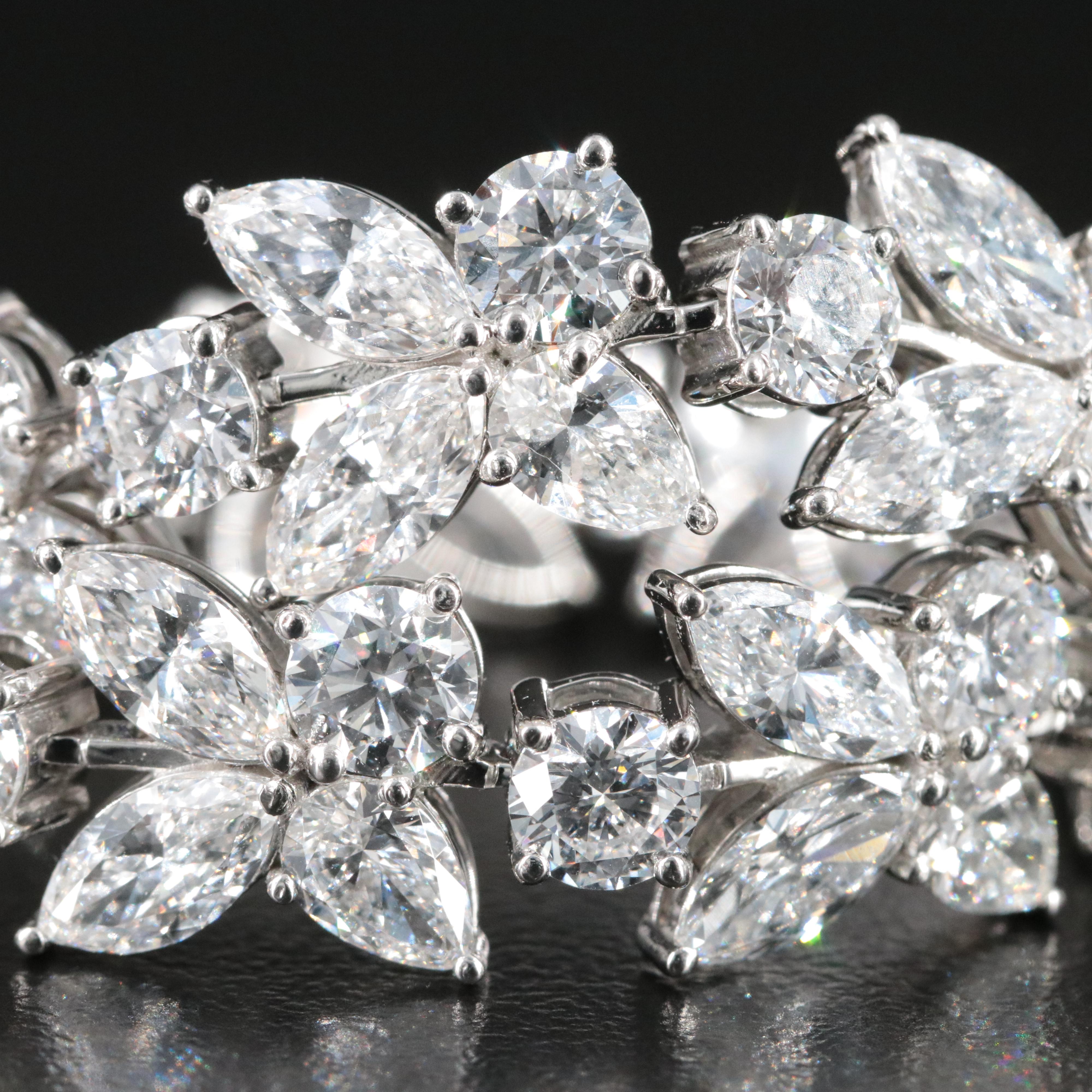 Platinum 19.38 CTW Lab Grown Diamond Bracelet