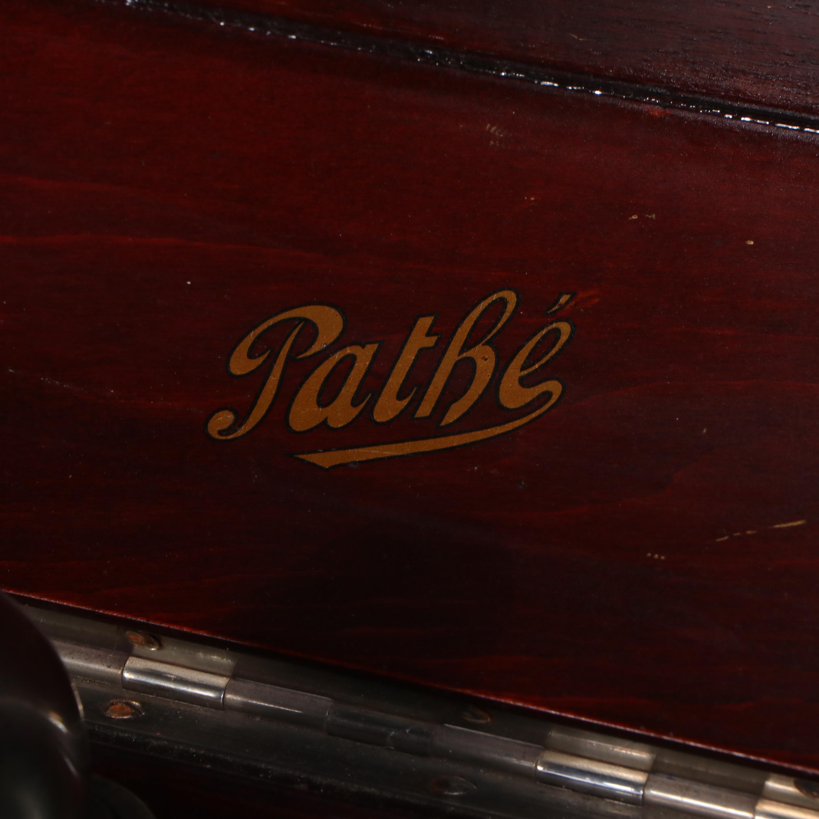 Pathé Phonograph in Mahogany Cabinet, Early 20th Century