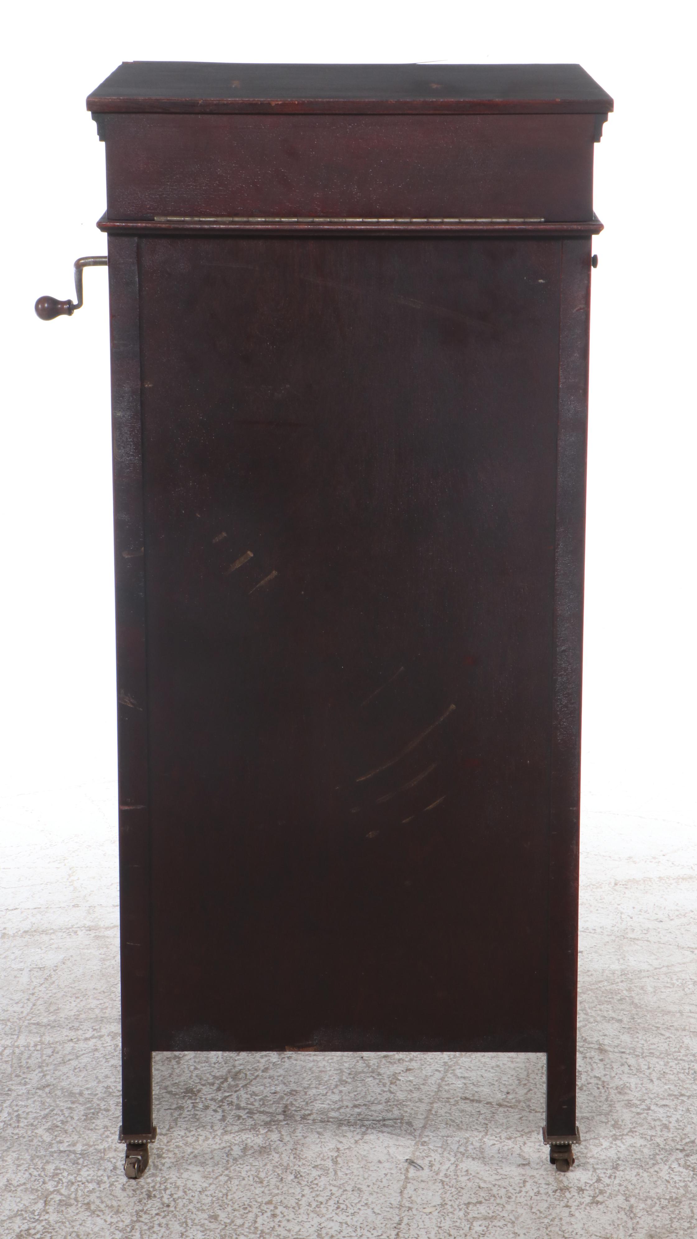 Pathé Phonograph in Mahogany Cabinet, Early 20th Century