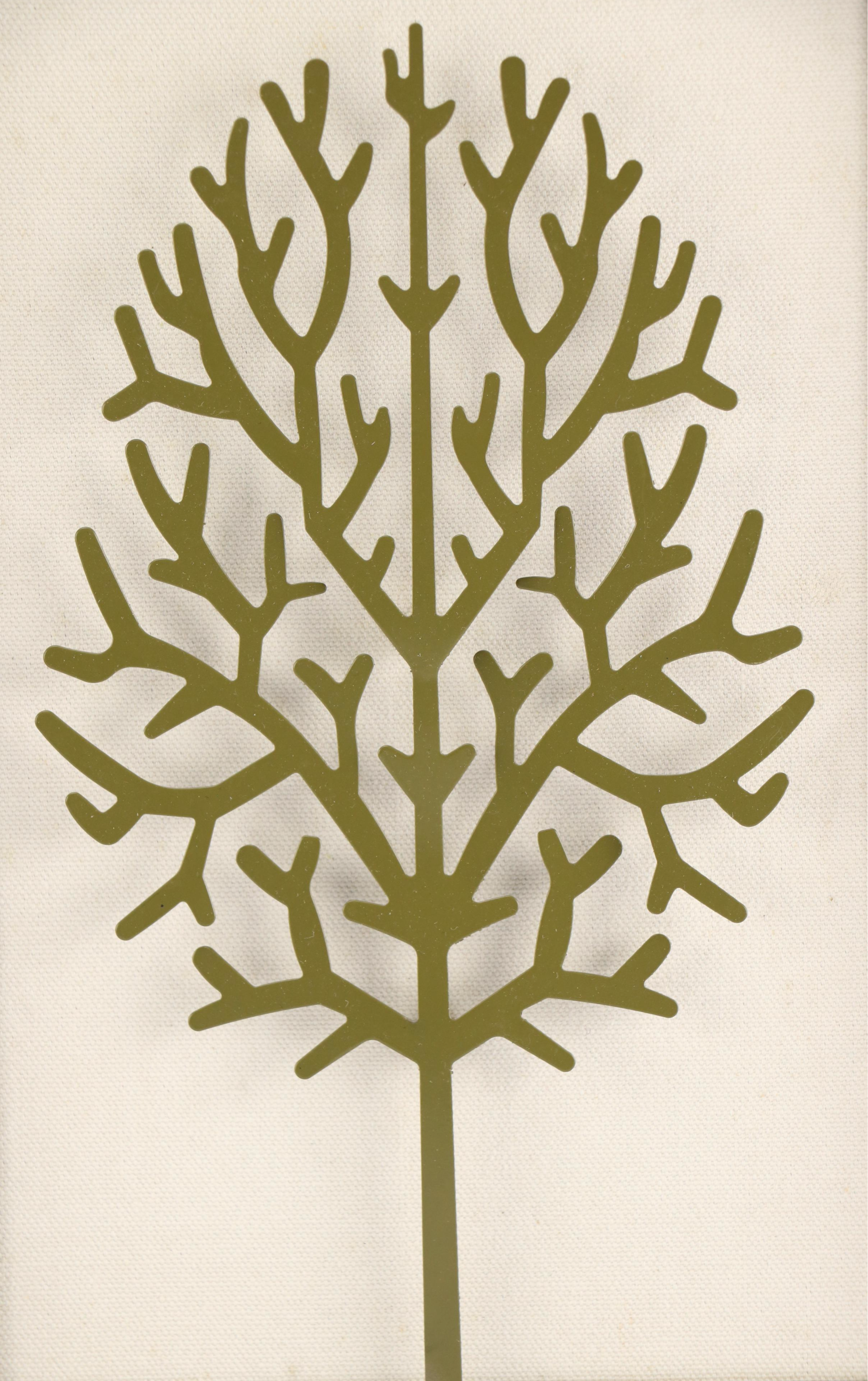 Green Metal Tree Wall Hangings