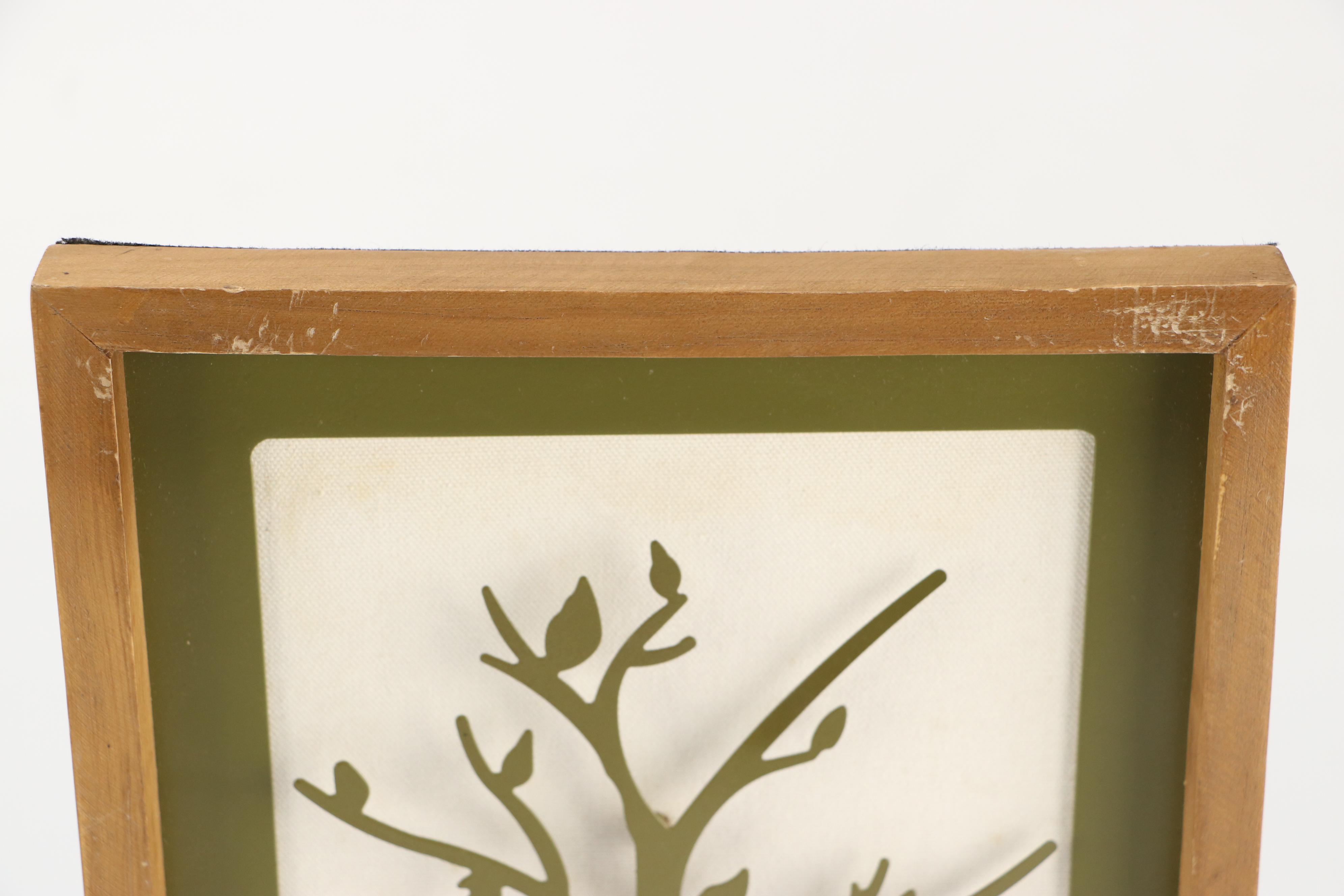 Green Metal Tree Wall Hangings