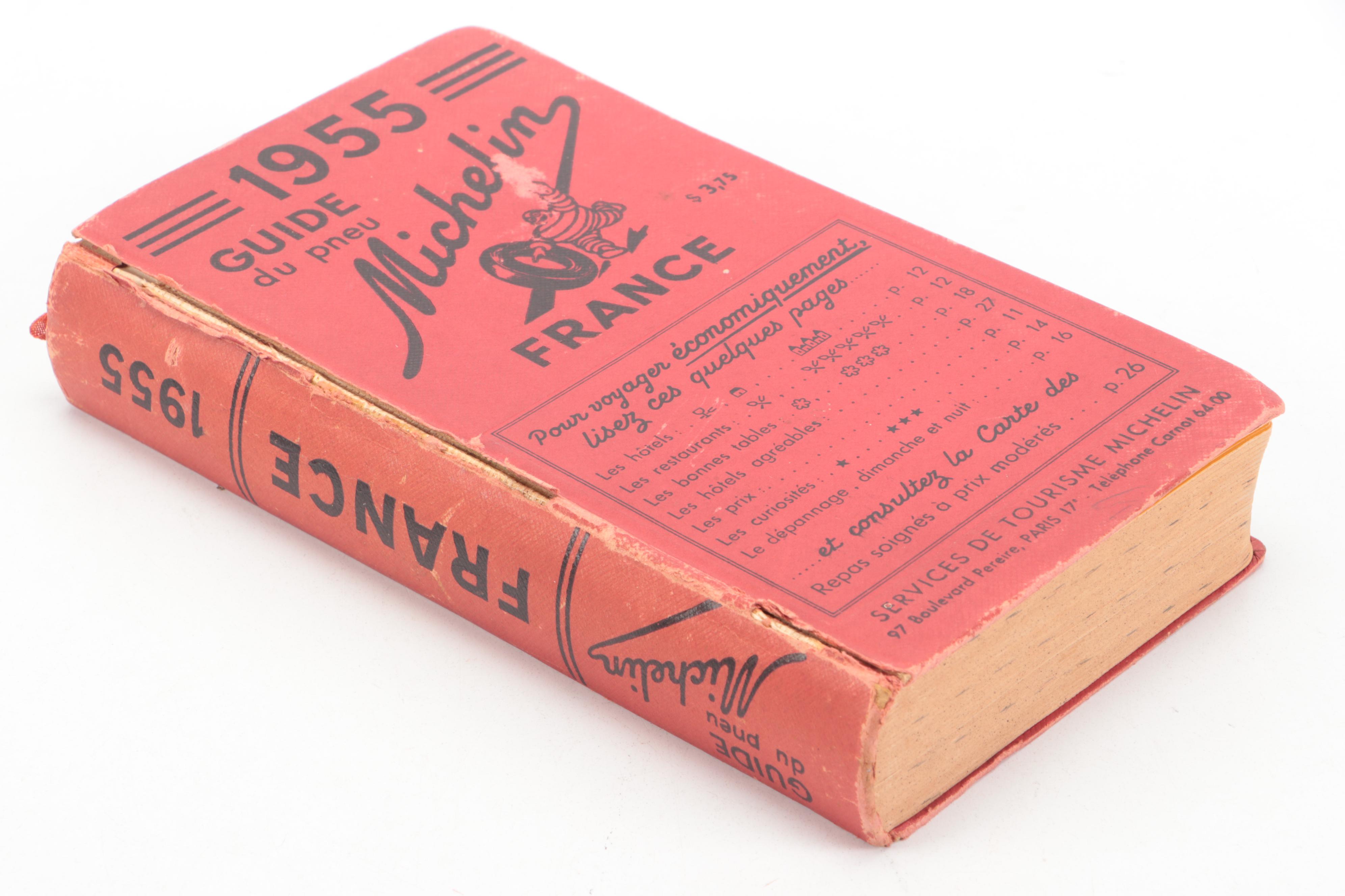 "Guide du pneu Michelin" Travel Guide Book, 1955