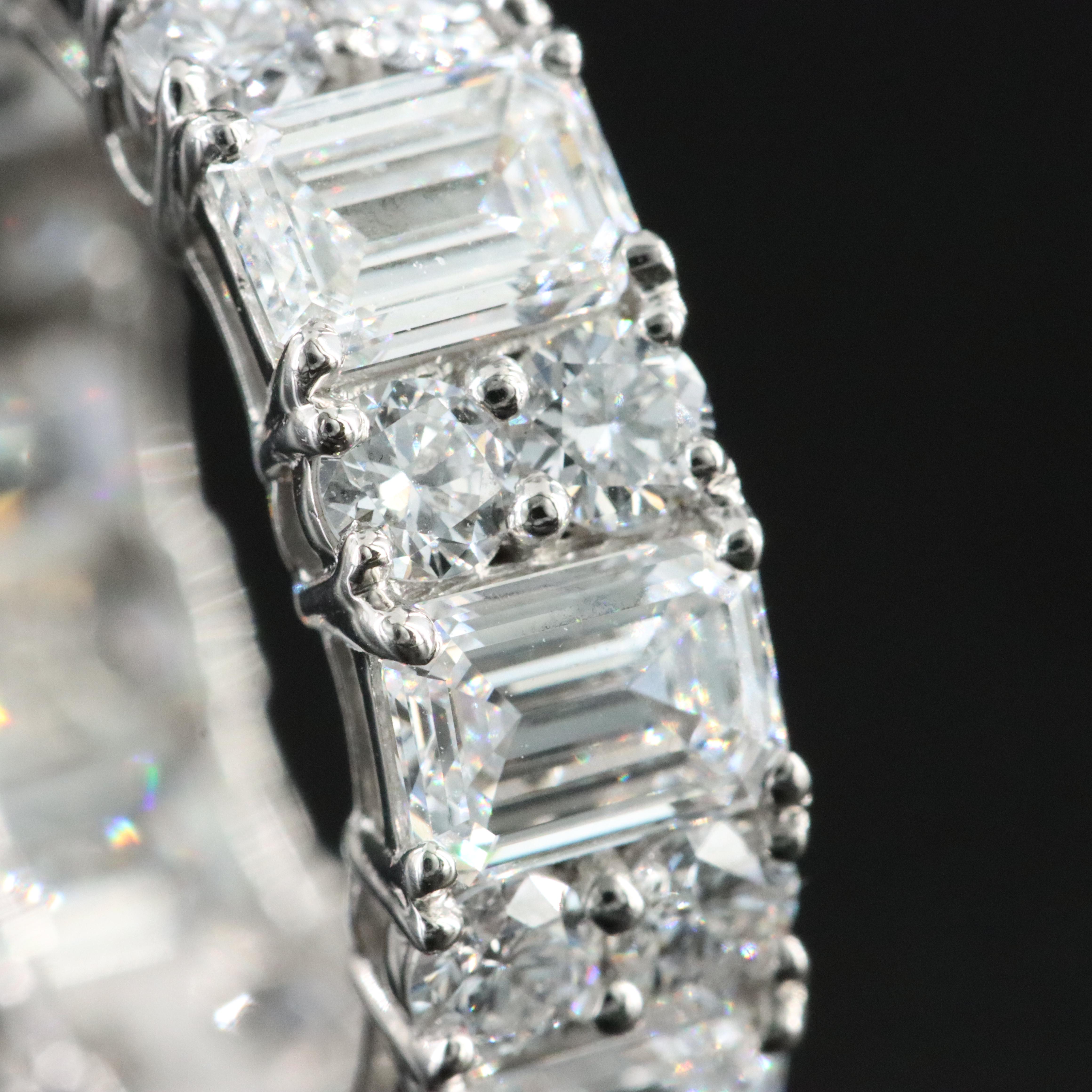 Platinum 7.26 CTW Lab Grown Diamond Eternity Band