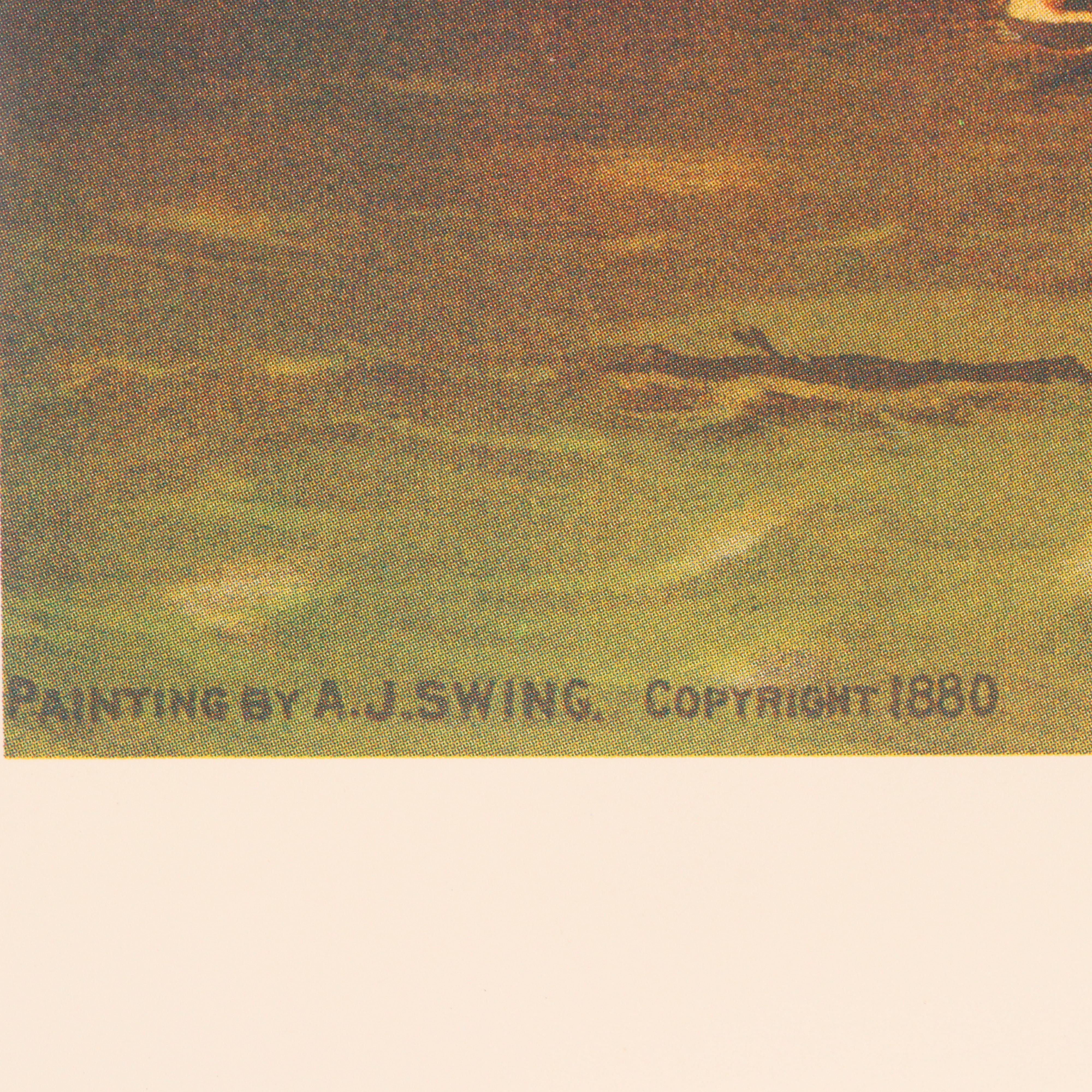 Offset Lithograph After A. J. Swing "Cincinnati - 1800," 1987