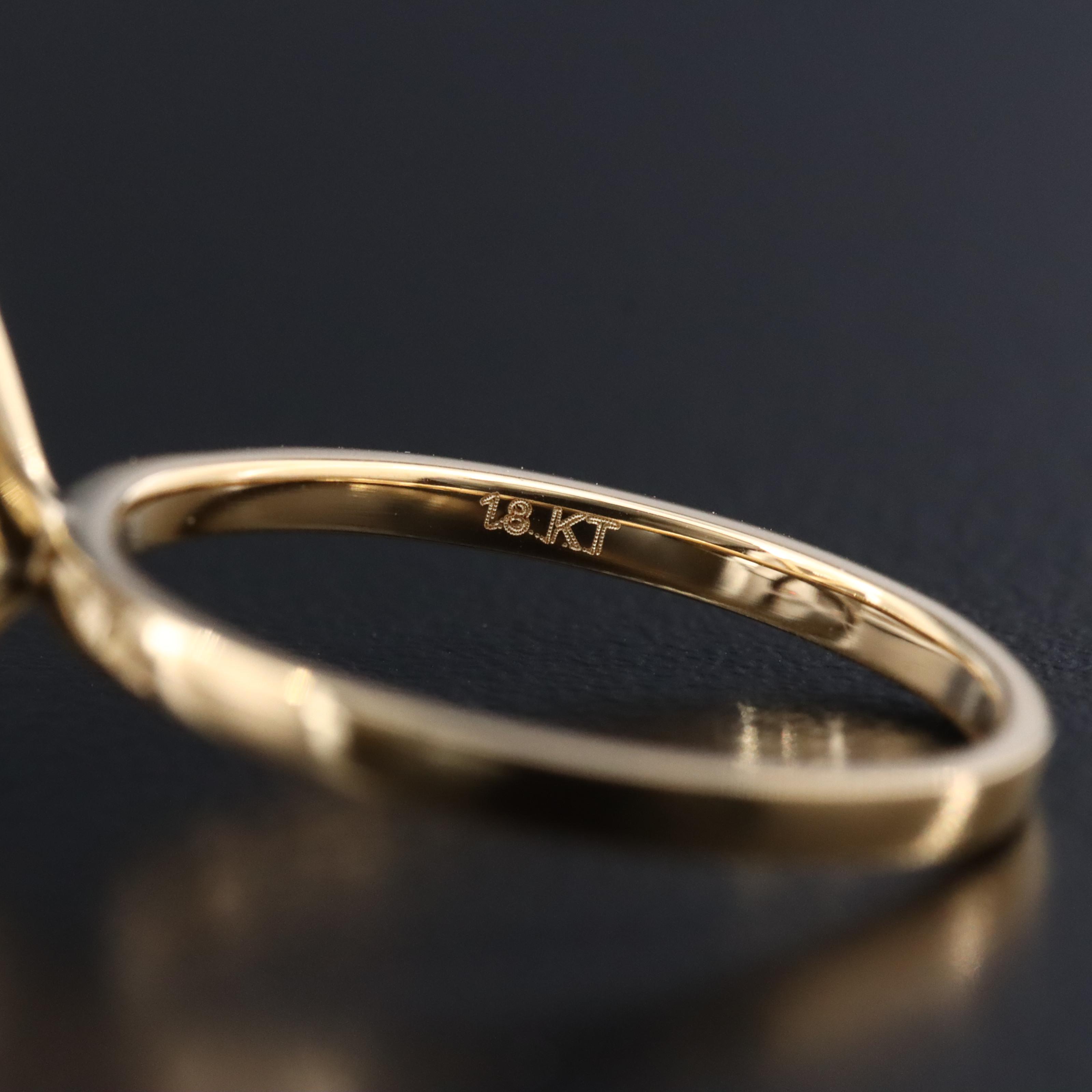 18K 4.27 CT Lab Grown Diamond Solitaire Ring with IGI Report